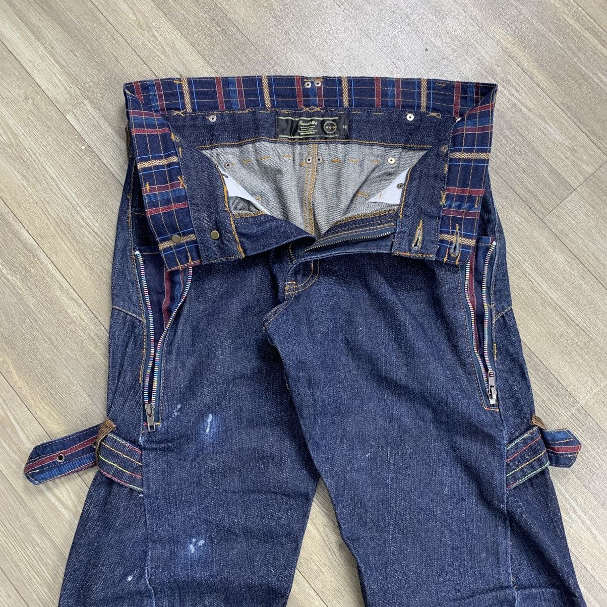 20471120 BreathMINt Double Waist Lgb Ifsix GOA Style Denim Pants Size US 32 / EU 48 - 4 Thumbnail
