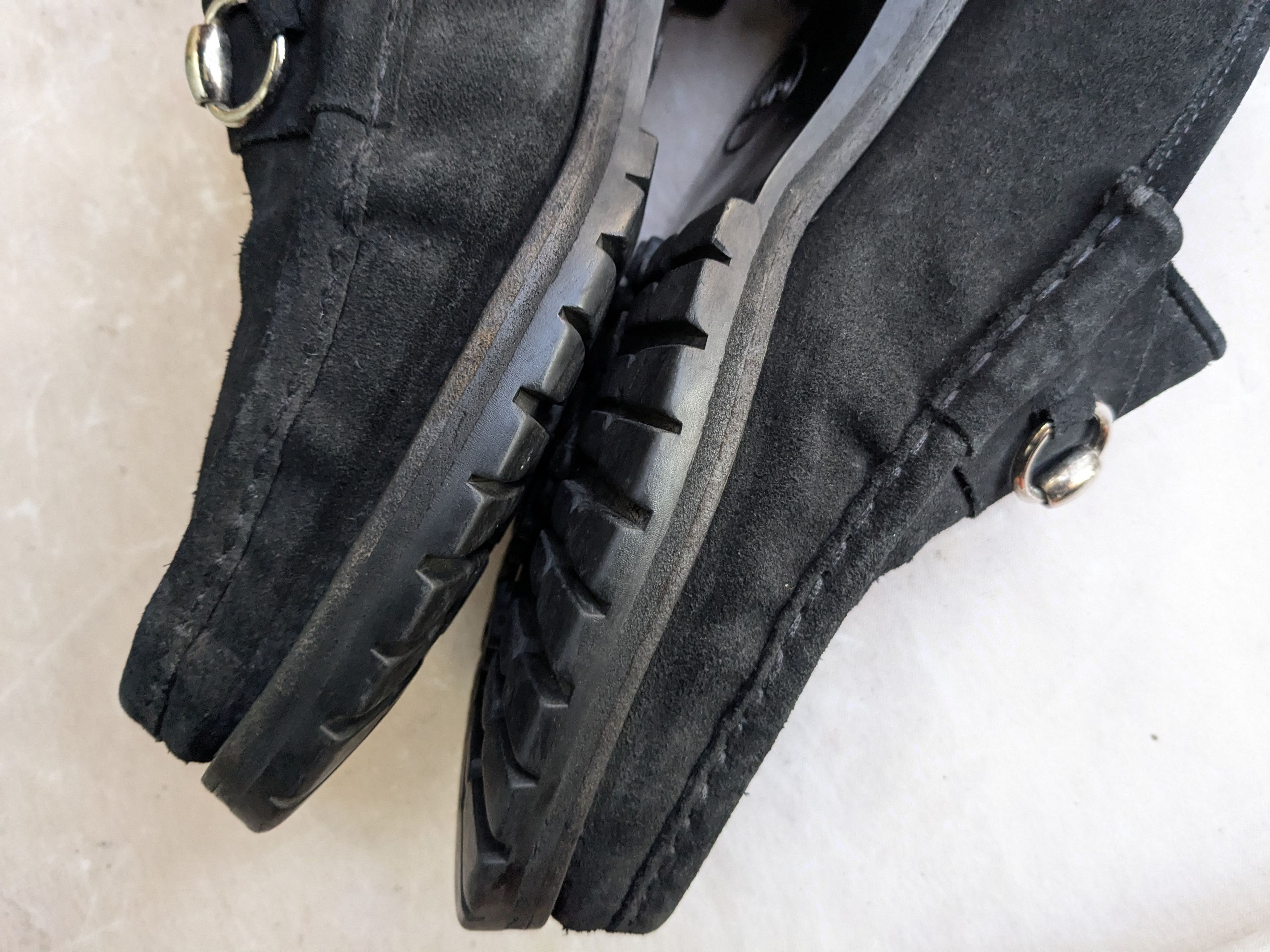 Gucci Gucci Horsebit Loafers Black Suede 10 Leather Rubber Size US 10 / EU 43 - 12 Thumbnail