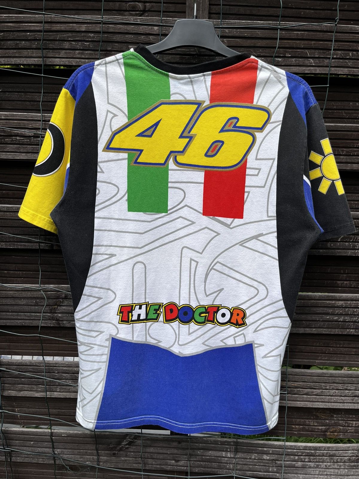 NASCAR 🏁 VALENTINO ROSSI 46 THE DOCTOR MOTO GP SUN AND MOON TEE Size US M / EU 48-50 / 2 - 9 Thumbnail
