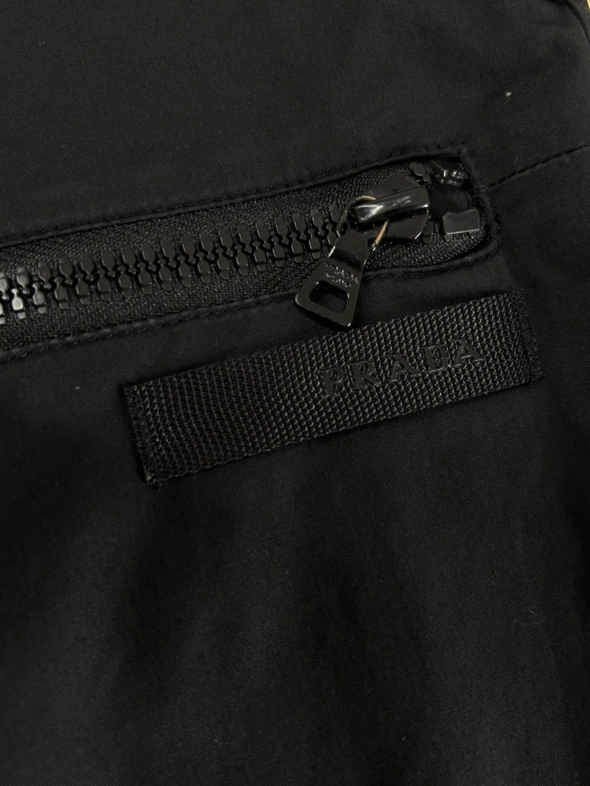 Prada Prada 2000s Black Technical Pants With Blue Sides Stripes Size US 36 / EU 52 - 7 Thumbnail