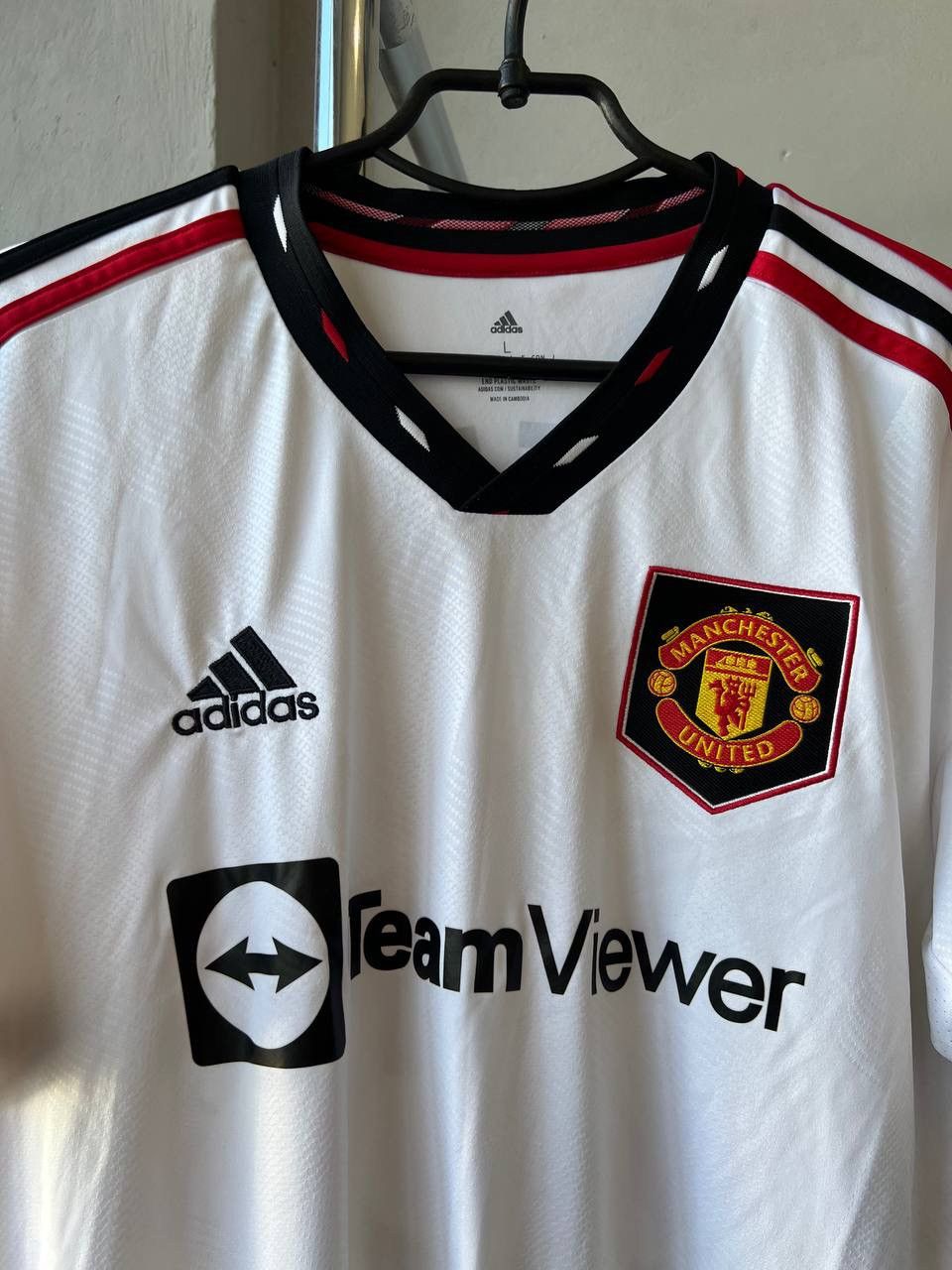Adidas 2022/23 MANCHESTER UNITED #18 CASEMIRO AWAY SOCCER JERSEY L Size US L / EU 52-54 / 3 - 3 Thumbnail