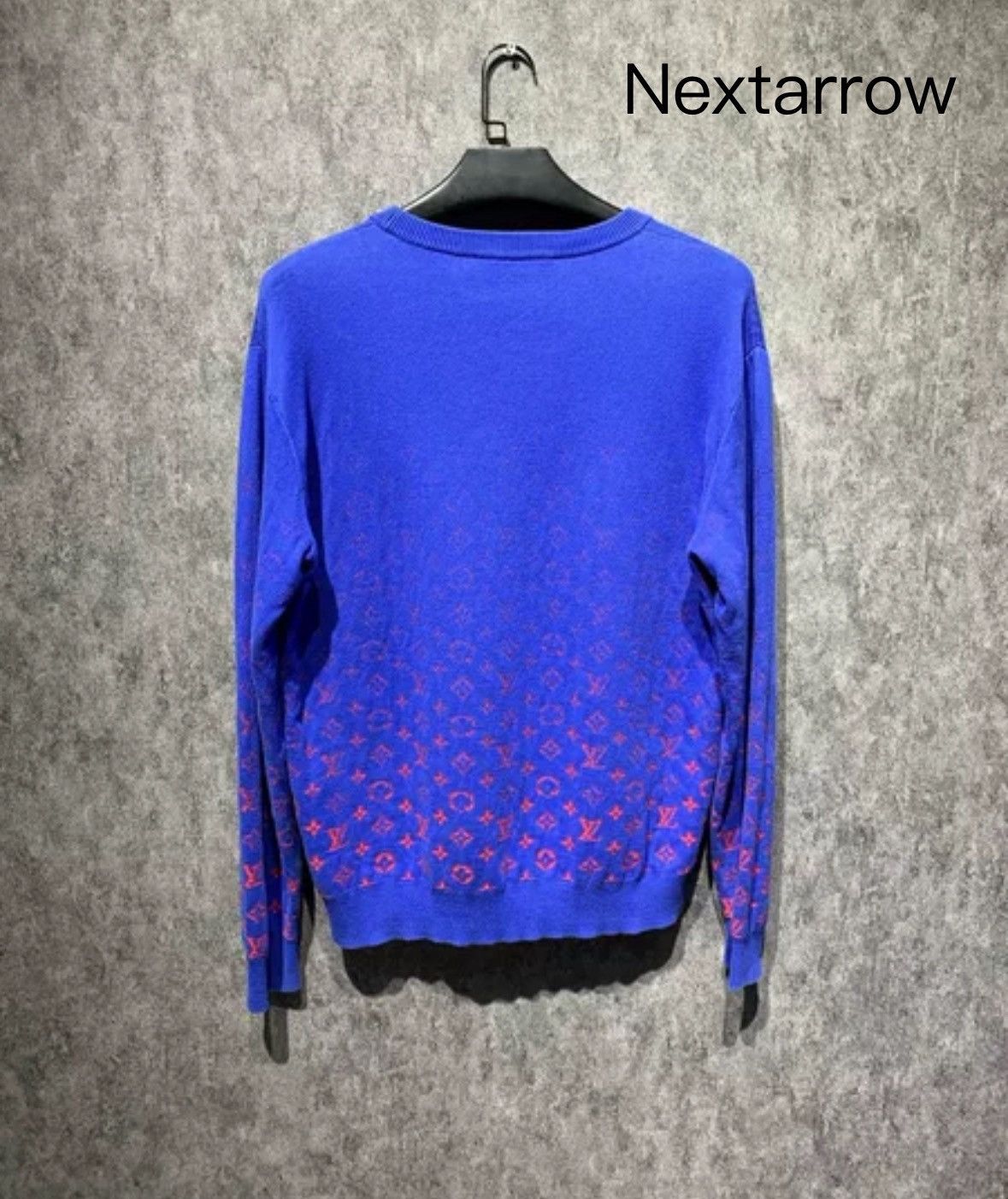 Louis Vuitton LOUIS VUITTON Red blue gradient knitted sweater Size US L / EU 52-54 / 3 - 2 Thumbnail