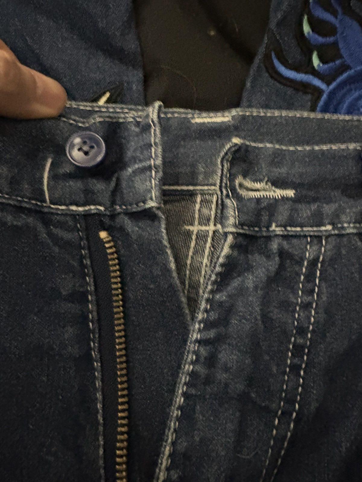 Japanese Brand Japanese Style Embroidered Jeans Size US 34 / EU 50 - 8 Thumbnail