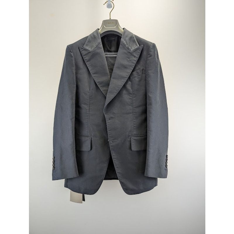 Tom Ford o1rshd1 Washed Giacca Jacket Suit in Black Size US S / EU 44-46 / 1 - 3 Thumbnail