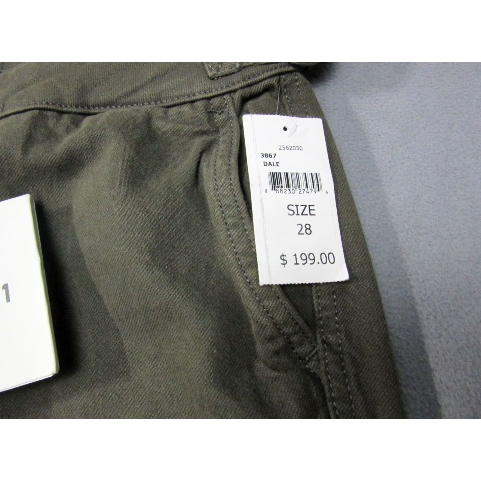DL1961 DL1961 Jeans Womens 28 Green Hepburn High Rise Wide Leg Pockets Zip-Fly With Tags Size 28" / US 6 / IT 42 - 4 Thumbnail