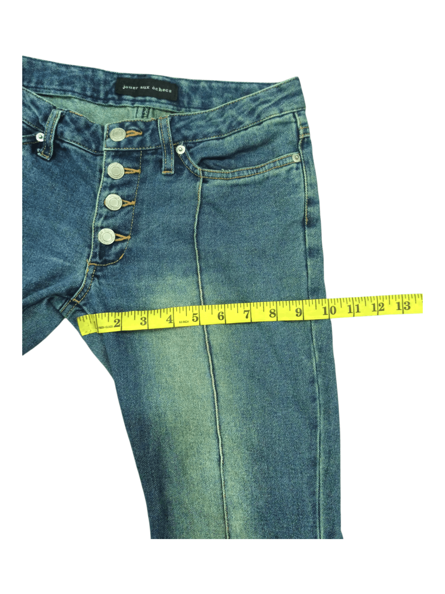 Jouex Aux Echecs Lace Up Mud Mad Flared Jeans