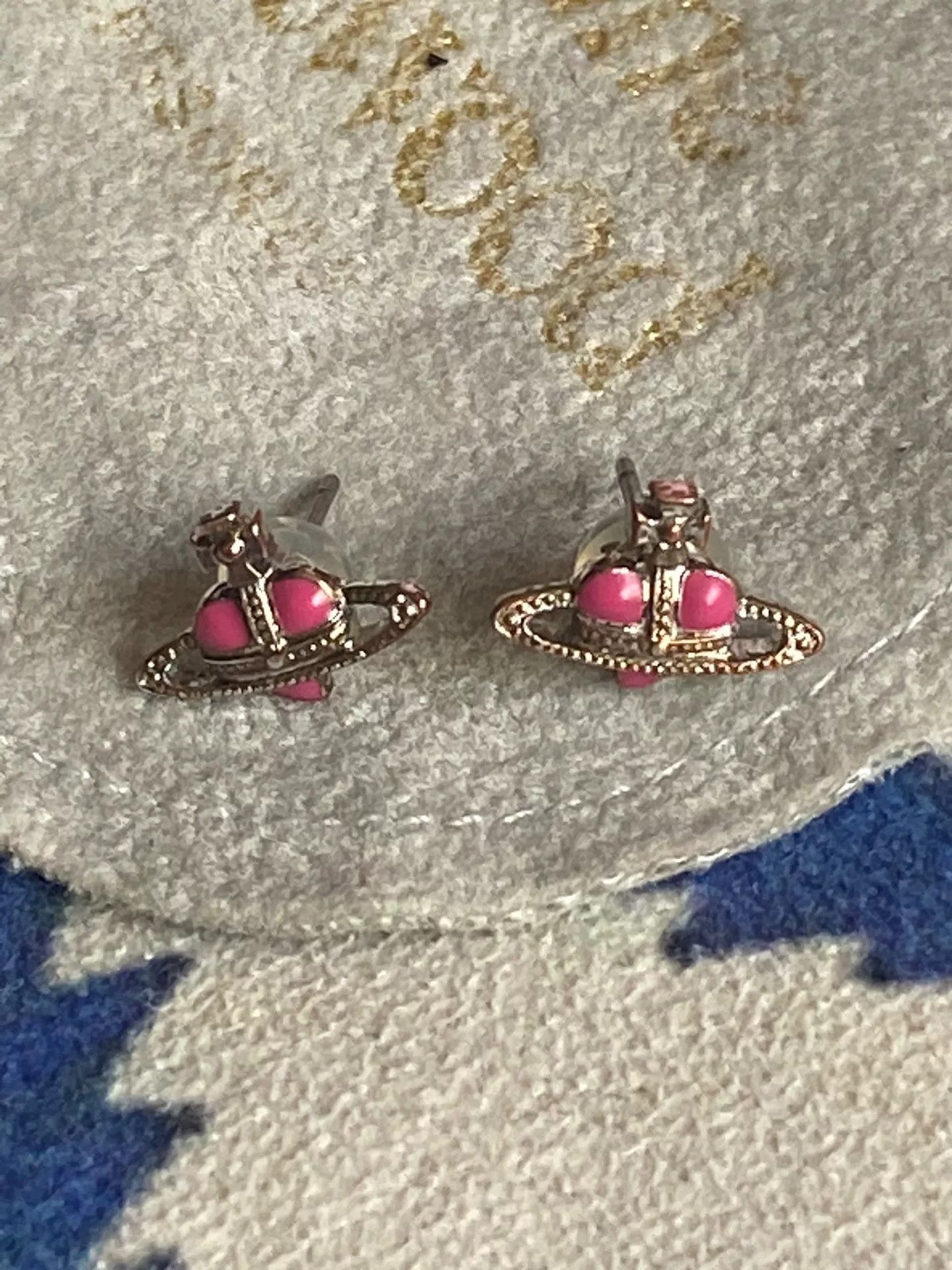 Crystal Earrings Vivienne Westwood Kika Earrings Pink Vivienne