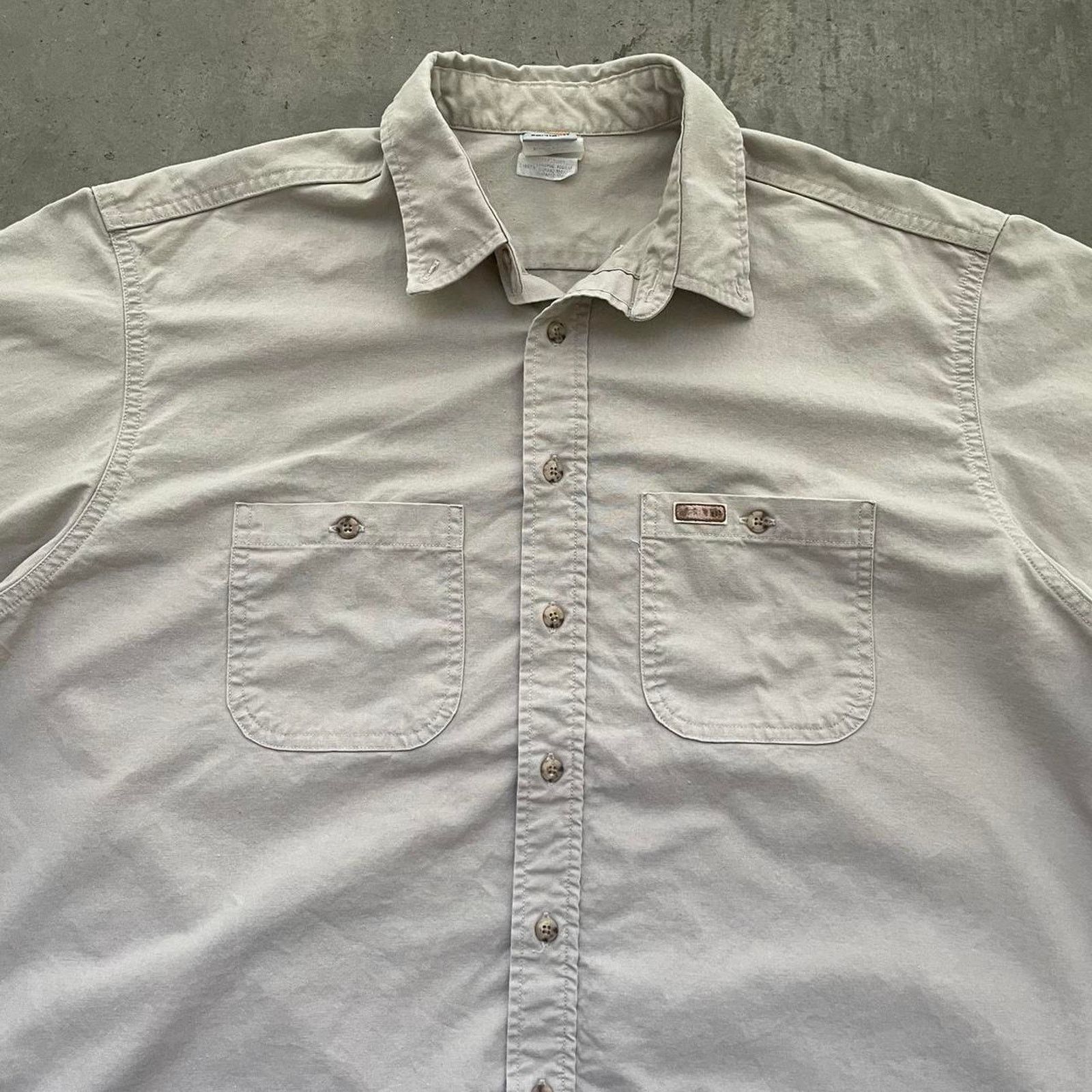 Carhartt Carhartt Tan Work Shirt Size US XL / EU 56 / 4 - 2 Thumbnail