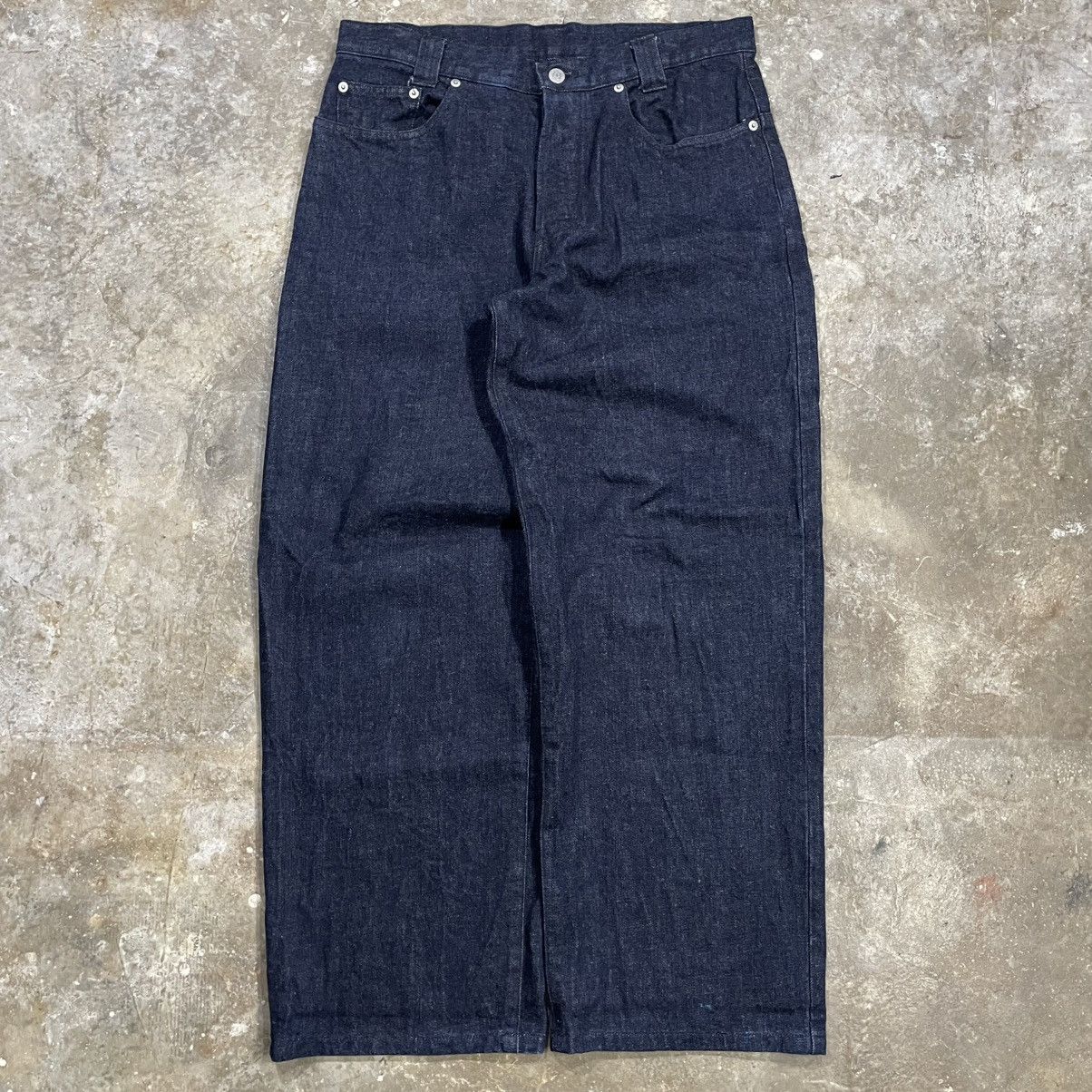 Japanese Brand Japanese Denim Baggy Button Fly Size US 31 - 2 Thumbnail