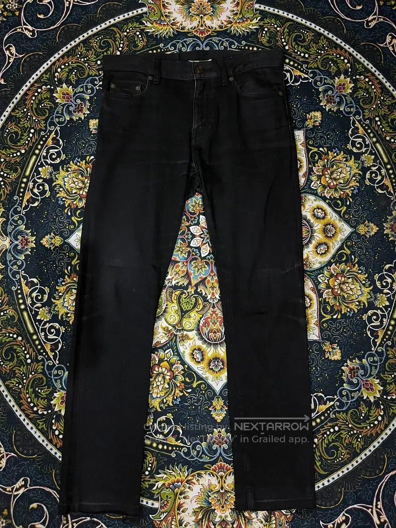 Saint Laurent Paris Saint Laurent Paris Original Mud-Dyed Frayed Denim Pants Size US 29 - 1 Thumbnail