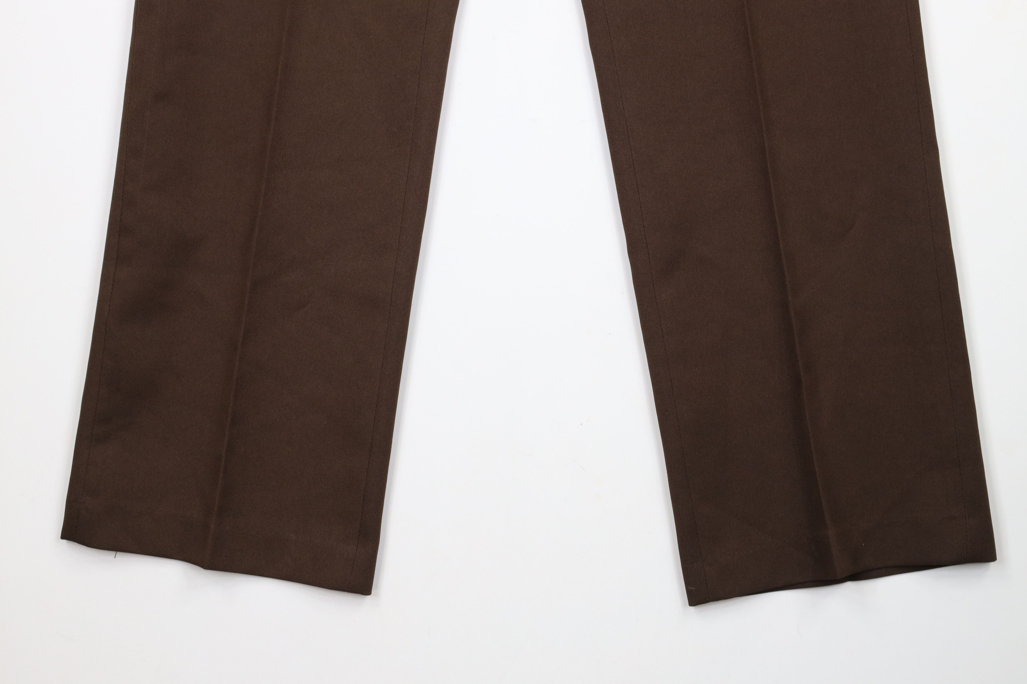 Vintage Vintage 70s Streetwear Flared Wide Leg Chino Pants Brown USA Size US 32 / EU 48 - 4 Thumbnail