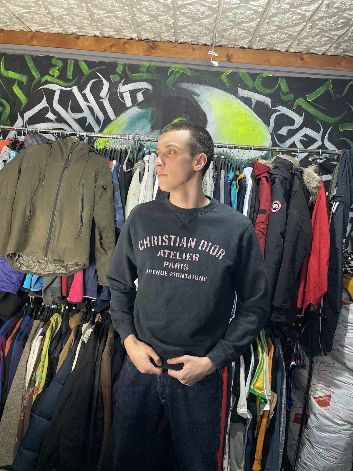 Christian Dior Monsieur Christian Dior Atelier Paris Graphic Sweatshirt Size Medium Size US M / EU 48-50 / 2 - 2 Thumbnail