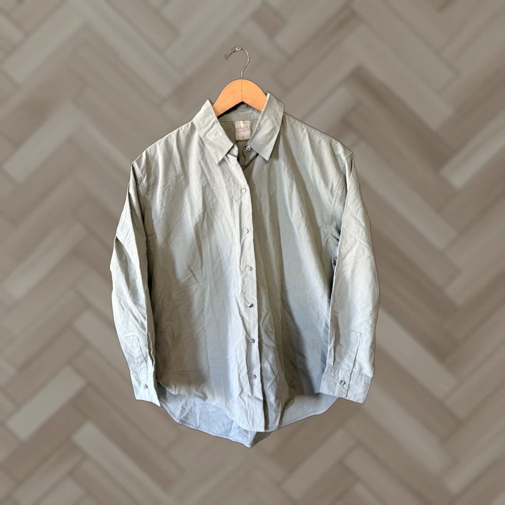 Vintage Calia Womens Gray Long Sleeve Button Up Collared Shirt Size Small Size S / US 4 / IT 40 - 1 Thumbnail