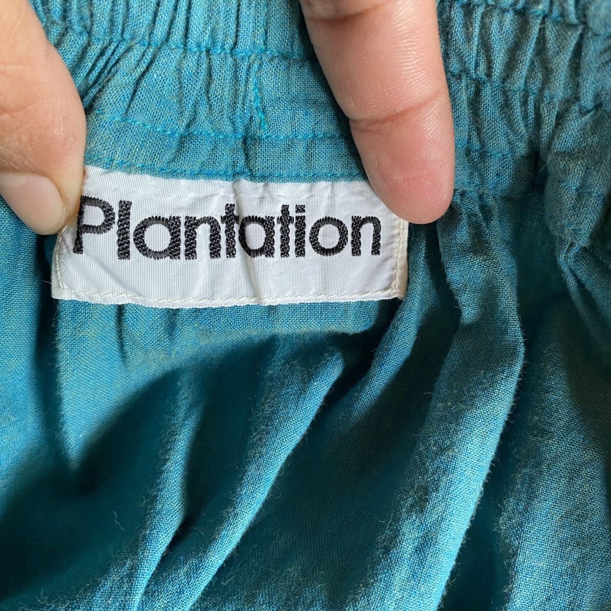 Issey Miyake Plantation Teal Cotton Midi Skirt Size 25" / US 0 / IT 36 - 8 Thumbnail