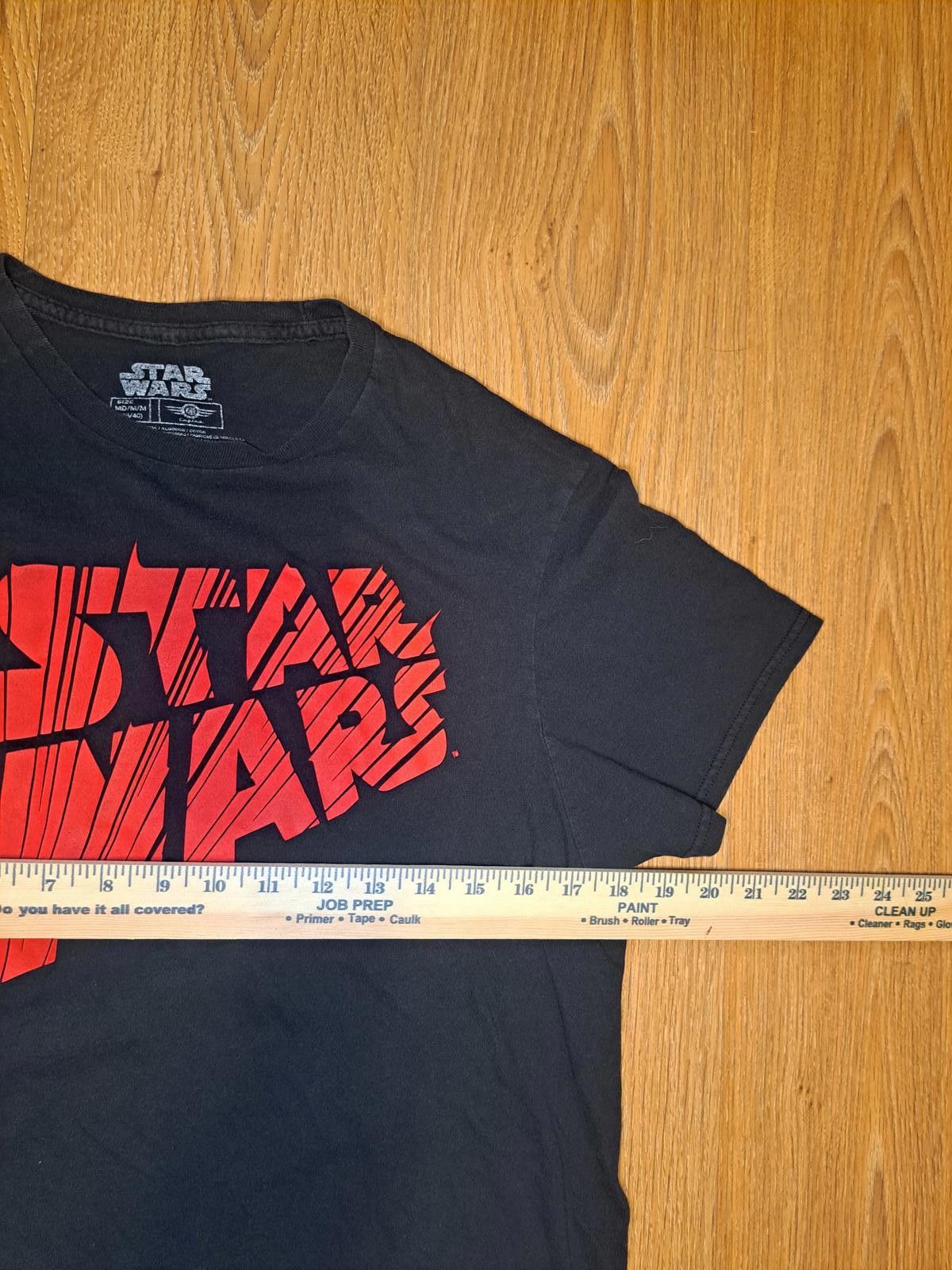 Star Wars Star Wars Logo Shirt Mens Medium Black Red Cotton Size US M / EU 48-50 / 2 - 5 Thumbnail