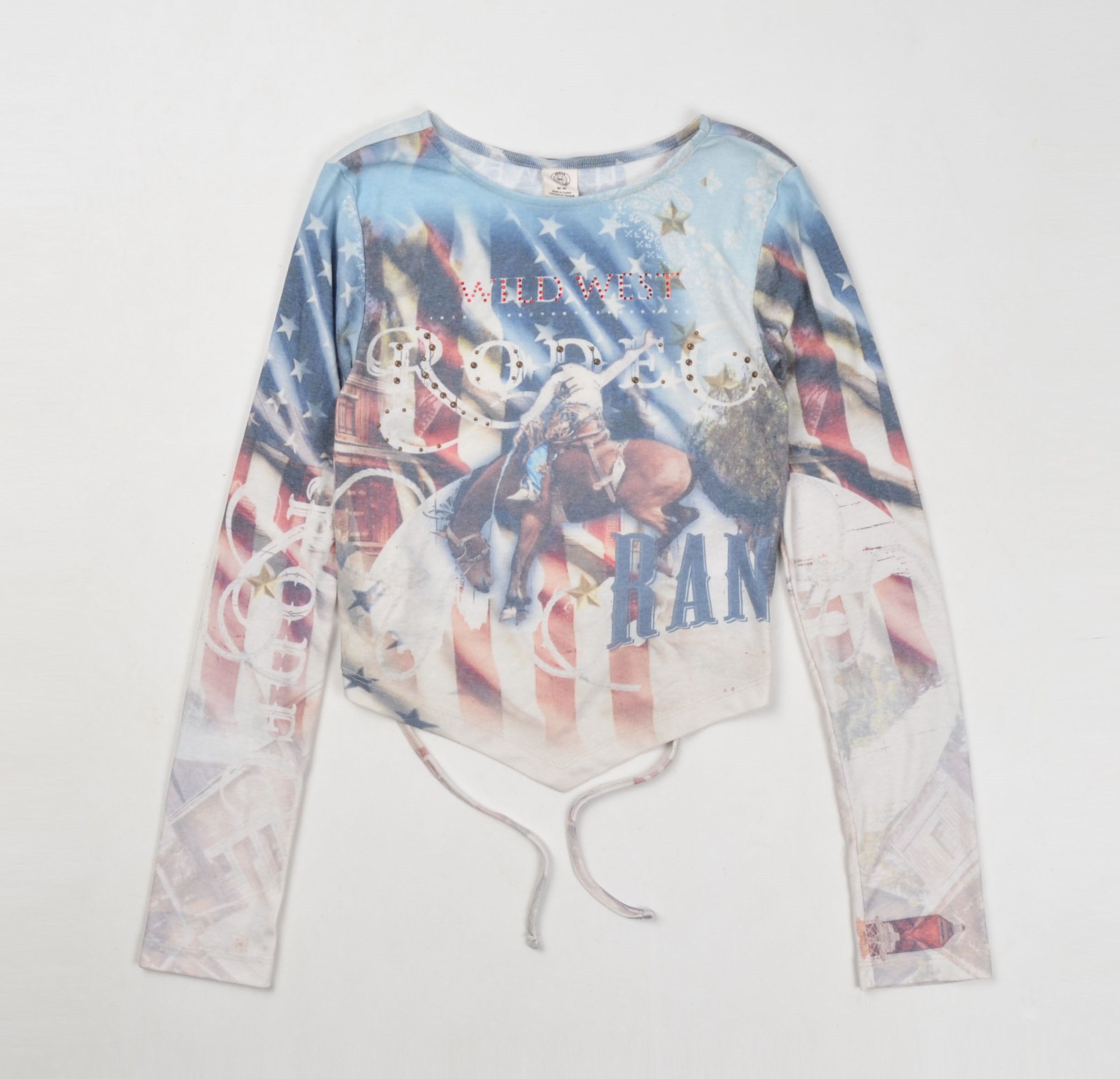 Urban Outfitters Urban Outfitters Wild West Rodeo Allover Print Open Back Top Size M / US 6-8 / IT 42-44 - 5 Thumbnail