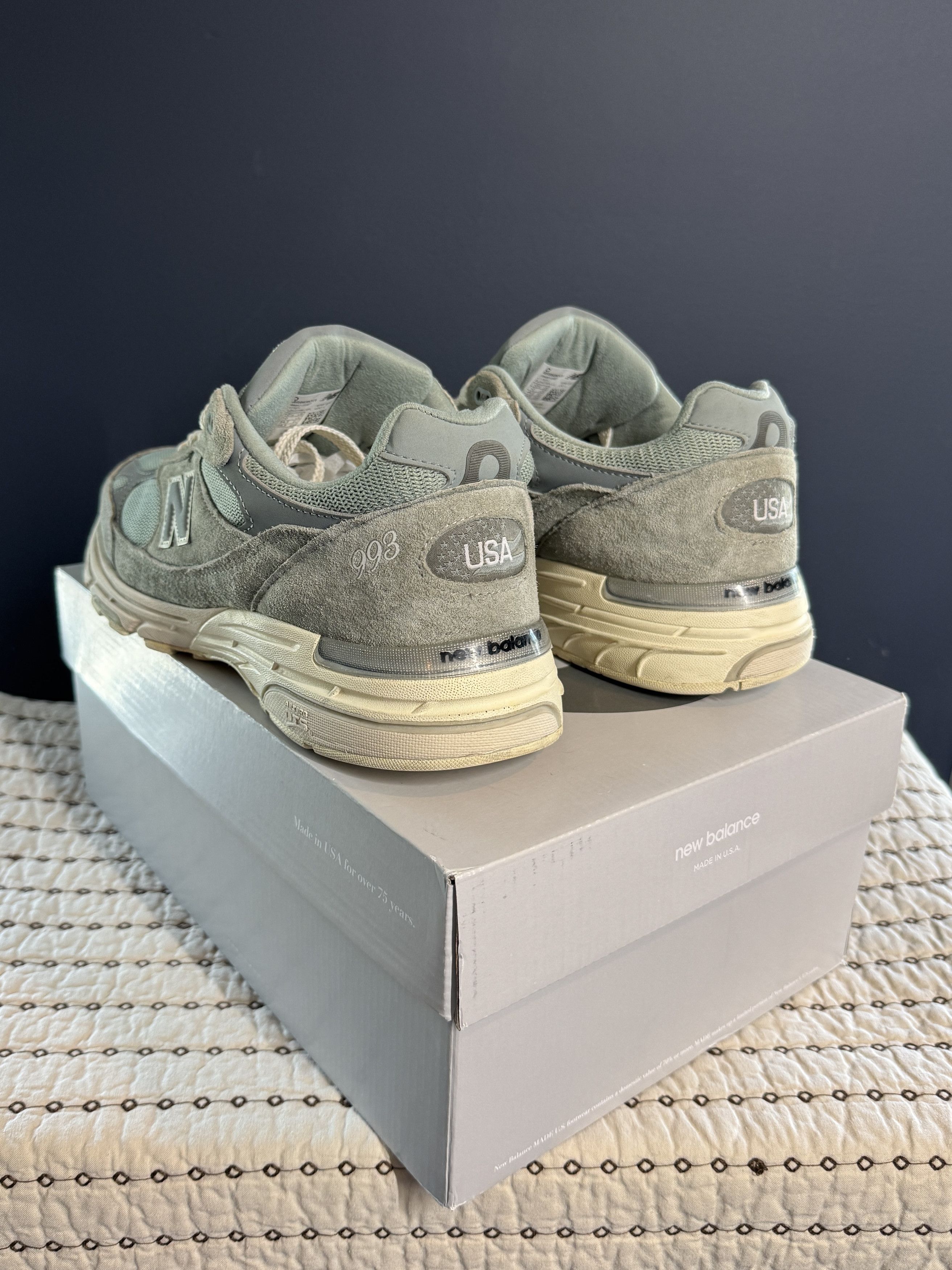 Kith × New Balance 2022 KITH X NEW BALANCE 993 PISTACHIO MADE IN USA SIZE 10.5 Size US 10.5 / EU 43-44 - 4 Thumbnail