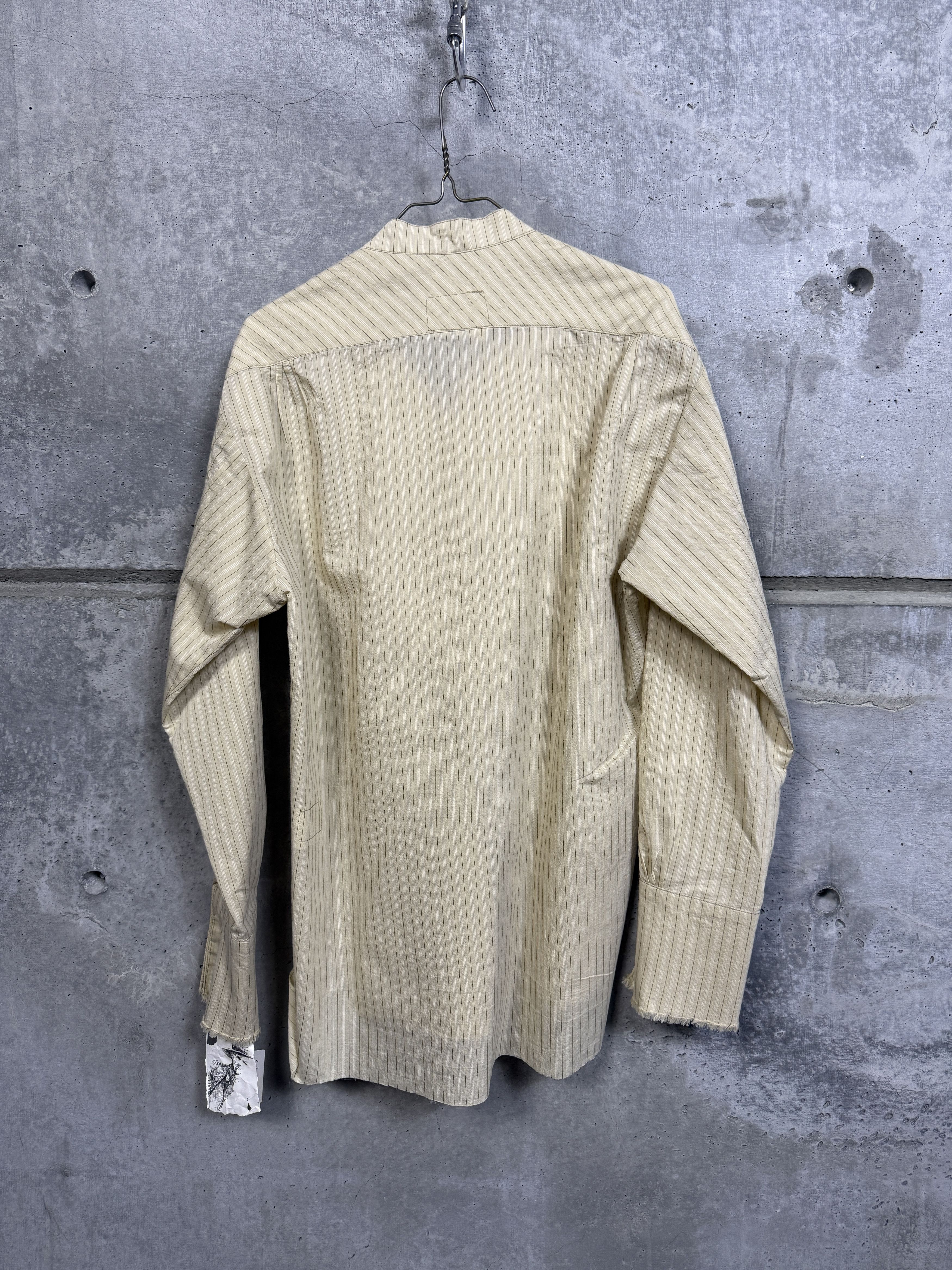 Greg Lauren Greg Lauren Ivory Stripe Classic Studio Shirt Size US M / EU 48-50 / 2 - 2 Thumbnail