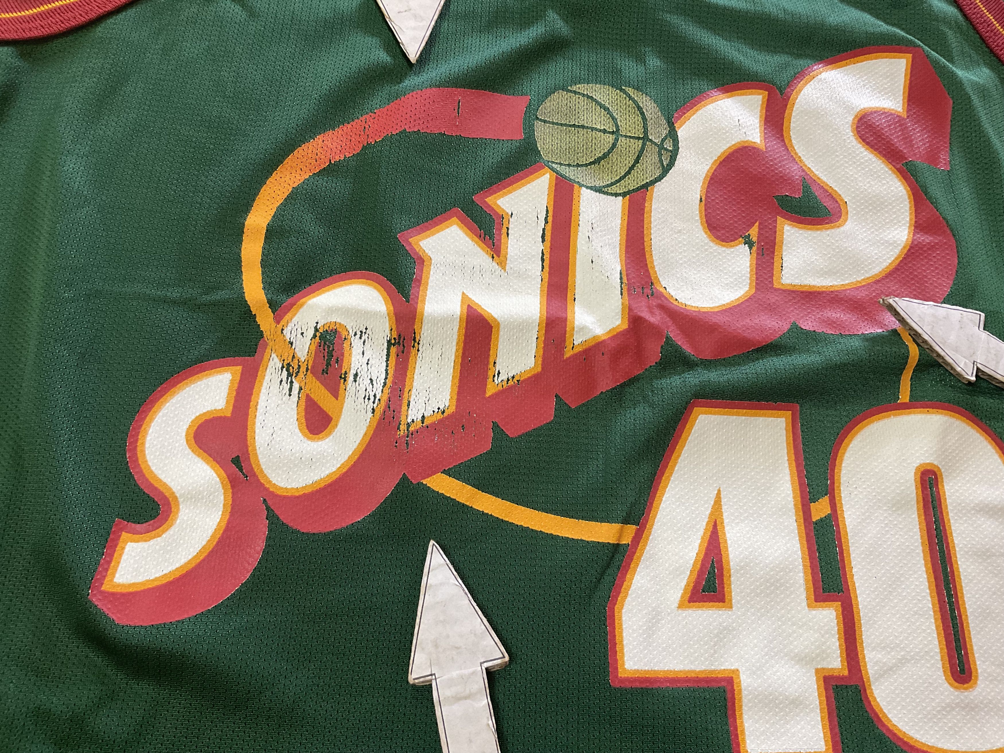 Champion Vintage Seattle SuperSonics #40 Shawn Kemp Basketball Jersey Size US L / EU 52-54 / 3 - 7 Thumbnail