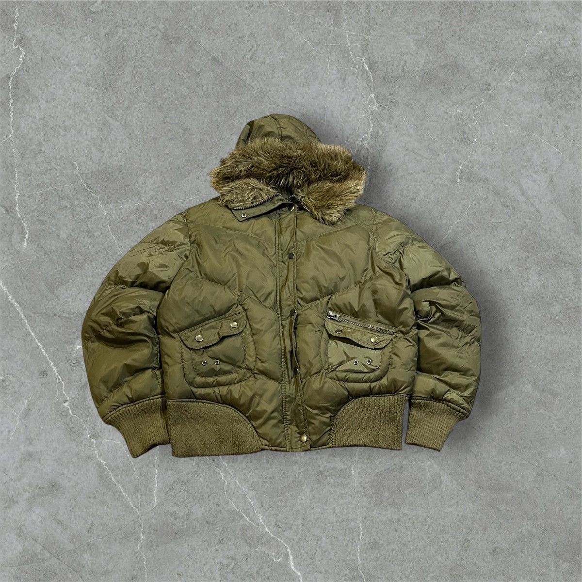 Other CRAZY style Y2K Faux Fur hood bomber jacket Size US M / EU 48-50 / 2 - 2 Thumbnail