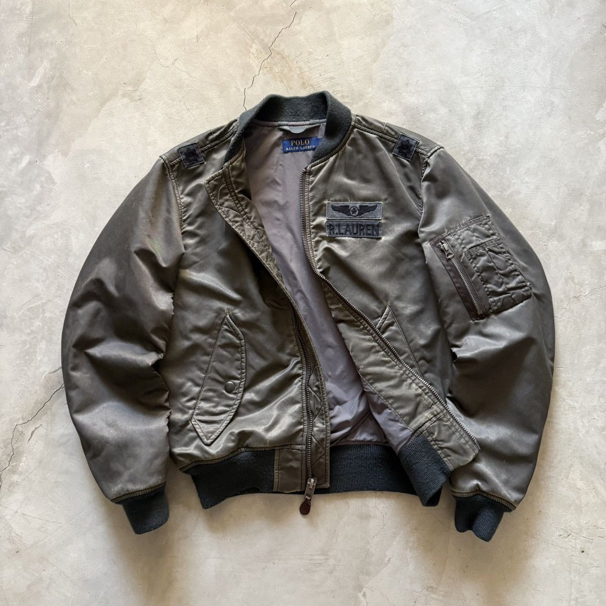 Polo Ralph Lauren Polo Ralph Lauren Military MA-1 Type Bomber Jacket Size US M / EU 48-50 / 2 - 2 Thumbnail