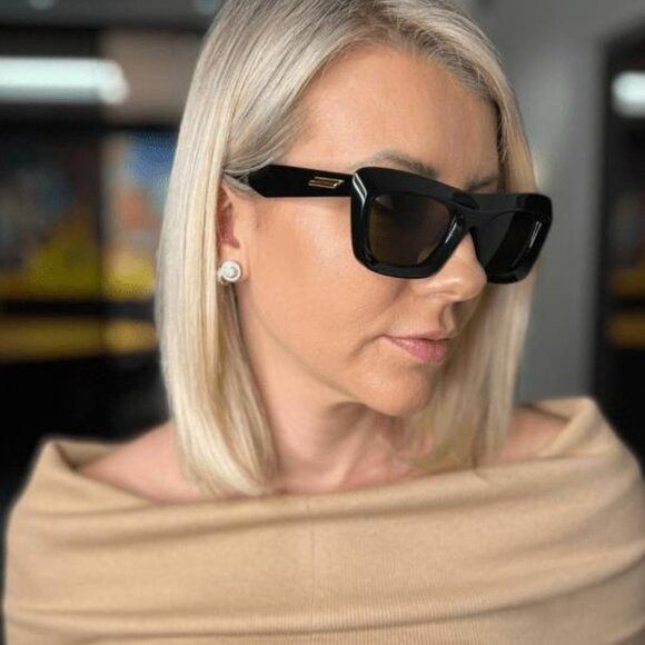 Bottega Veneta 🕶️ New Bottega Veneta BV1283S 001 Sunglasses - Black Frame Size ONE SIZE - 4 Thumbnail