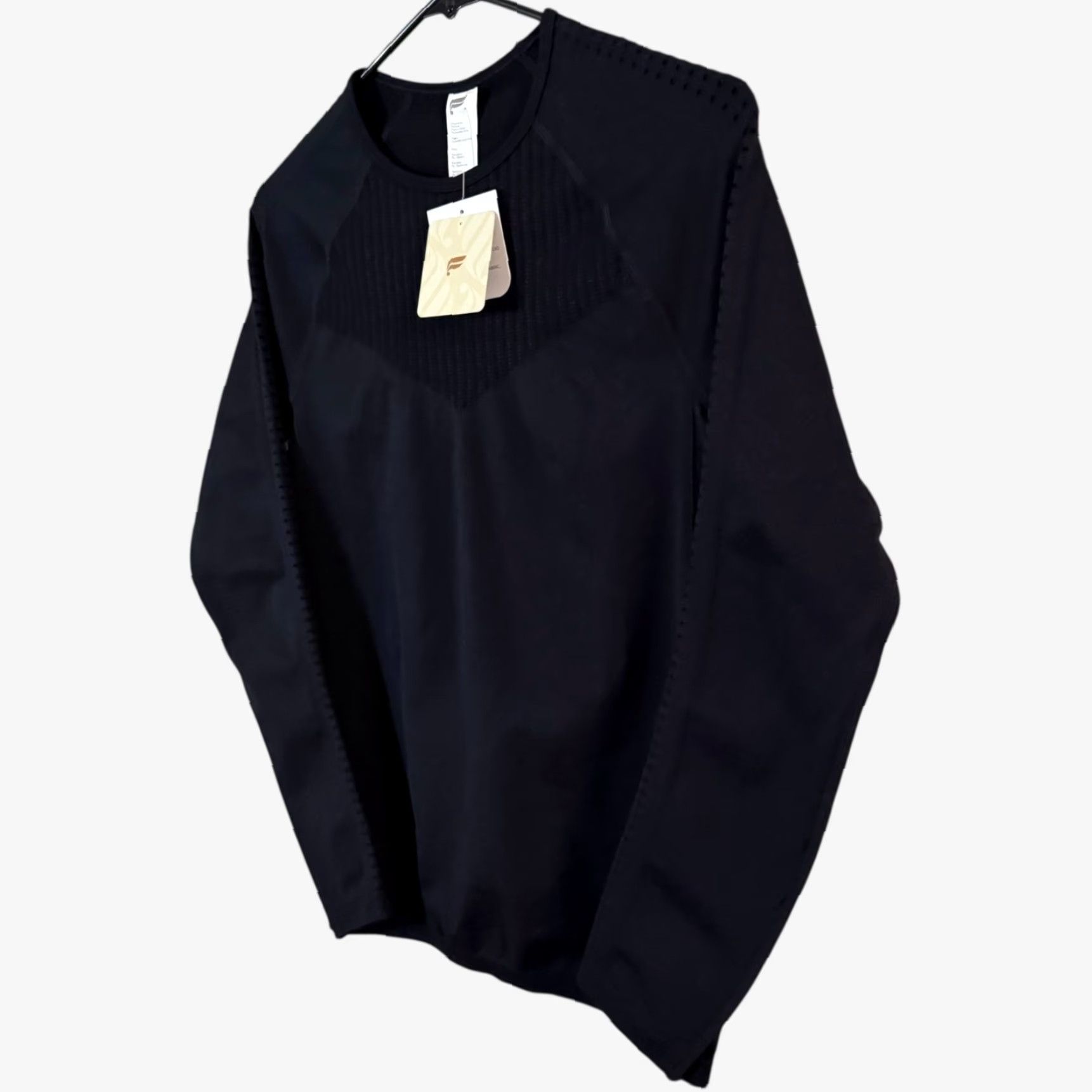 Fabletics Fabletics Sync Seamless Long-Sleeve Top Black Women's M Athletic Gym NEW Size M / US 6-8 / IT 42-44 - 2 Thumbnail