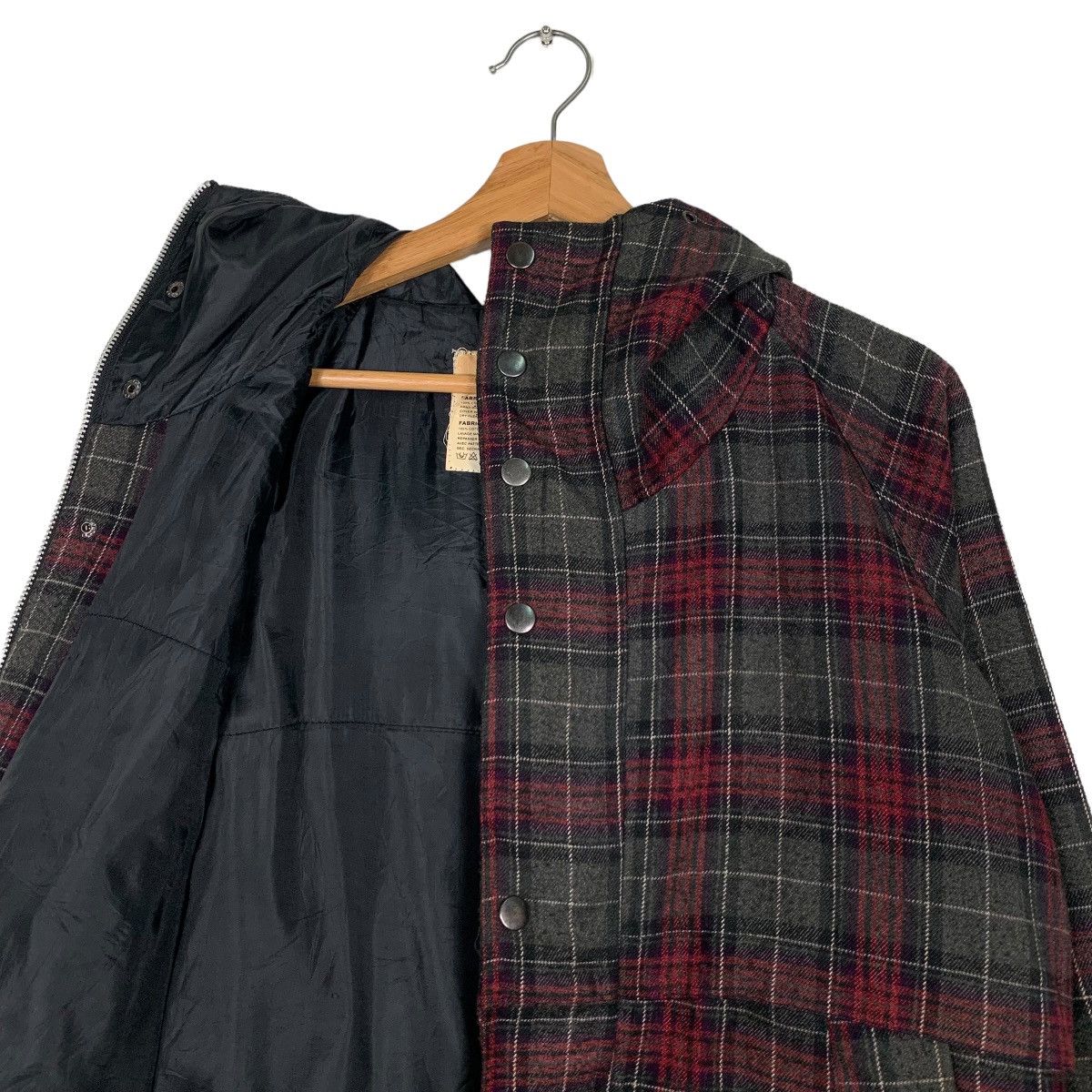 Japanese Brand PIRATES Tartan Checked Plaid Hoodie Jacket #0074-C5 Size US M / EU 48-50 / 2 - 11 Thumbnail