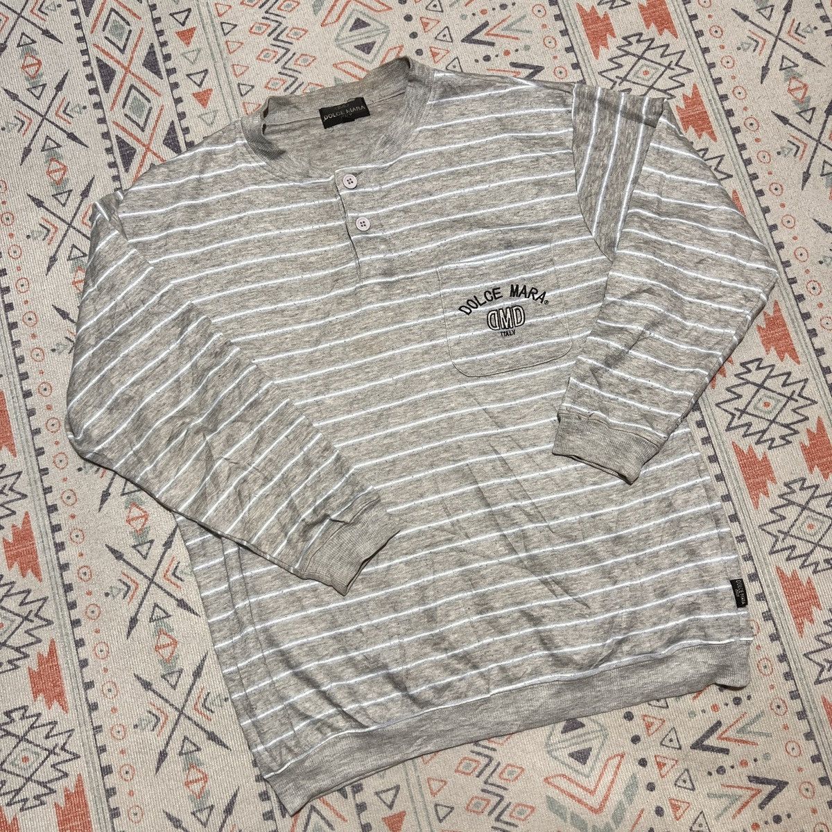 Designer × Other Italian Designer Stripe Long Sleeves Tee Size US M / EU 48-50 / 2 - 3 Thumbnail