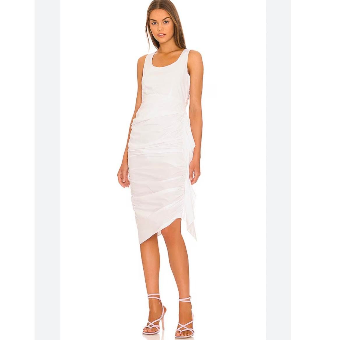 RHODE RHODE ELSIE DRESS WHITE size 2 100% cotton Size XS / US 0-2 / IT 36-38 - 2 Thumbnail