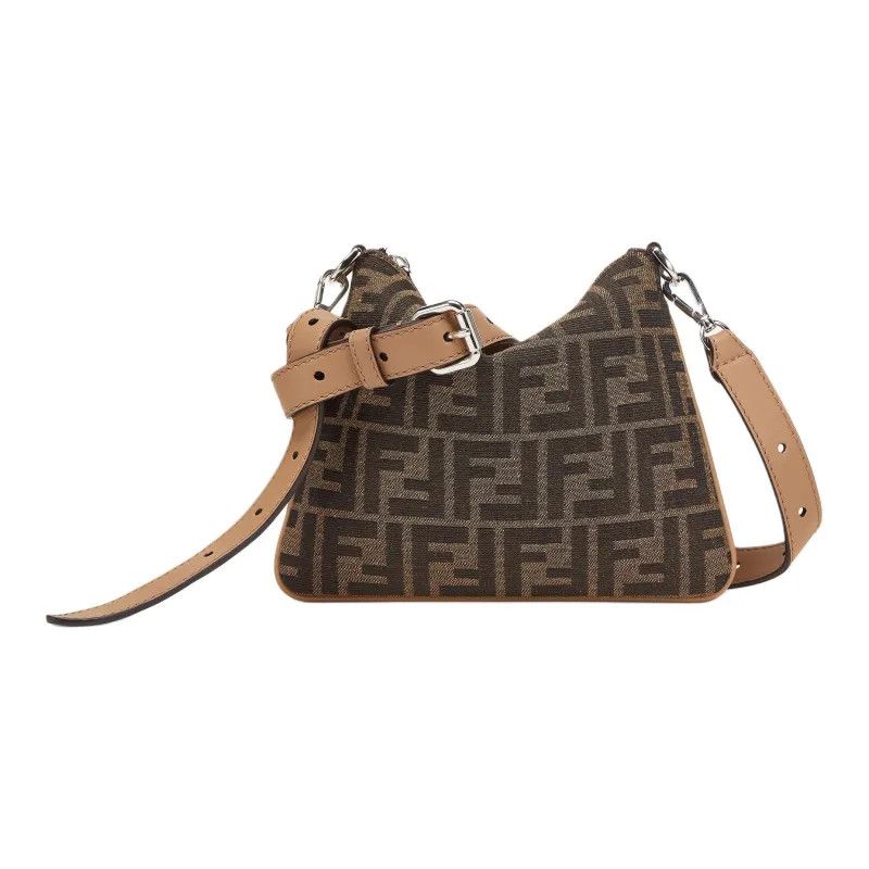 Fendi o1s1wg111224 Size: OS / FF Logo Mini Bag in Brown Size ONE SIZE - 3 Thumbnail