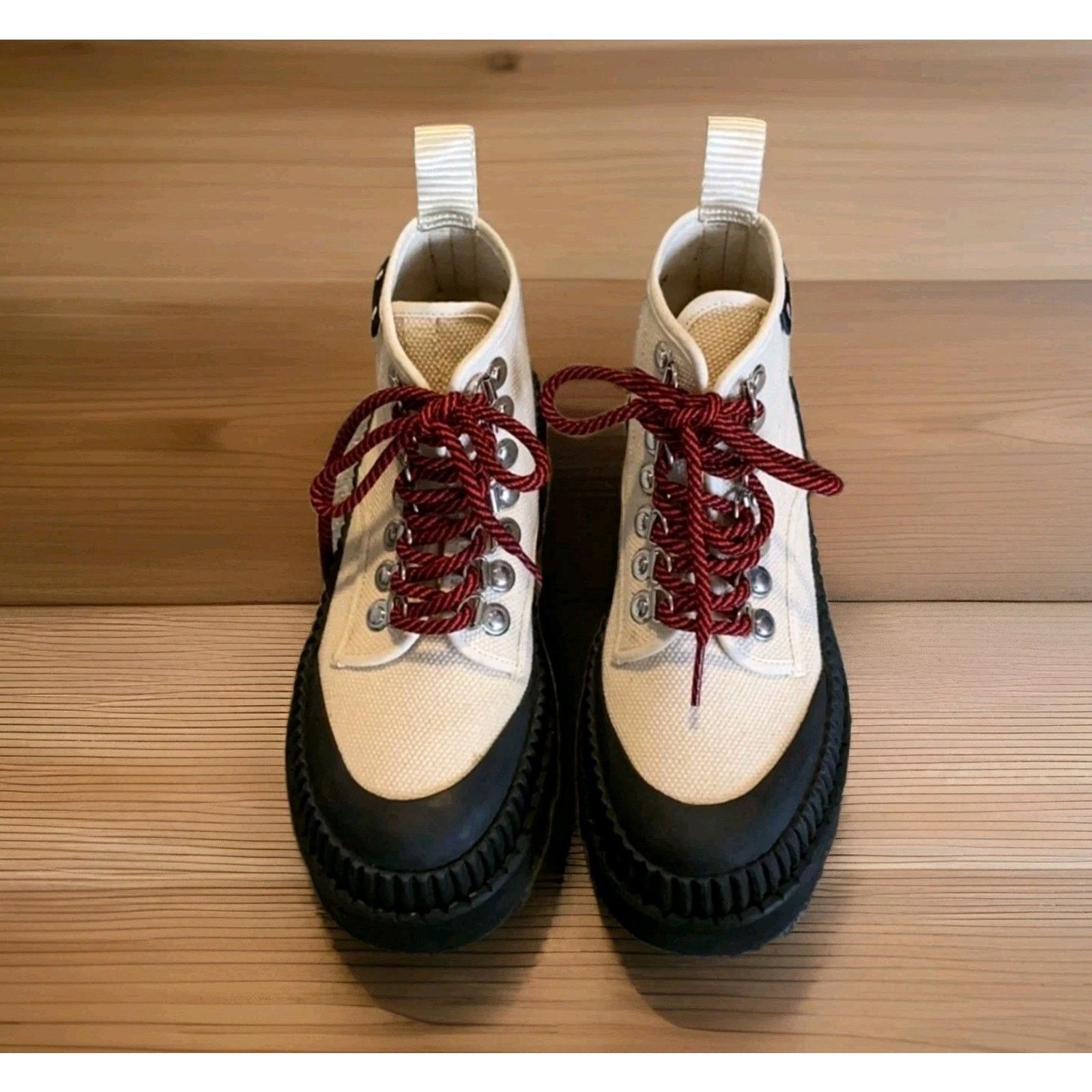 Proenza Schouler Proenza Schouler 30 MM Canvas Hiking Boots sz. 37 Size US 6.5 / IT 36.5 - 3 Thumbnail