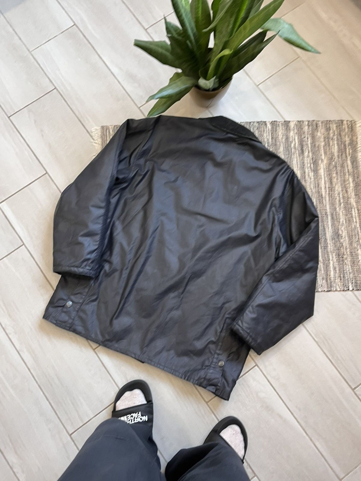 Barbour Vintage Barbour Waxed style Raincoat Jacket casuals luxury Size US XL / EU 56 / 4 - 4 Thumbnail