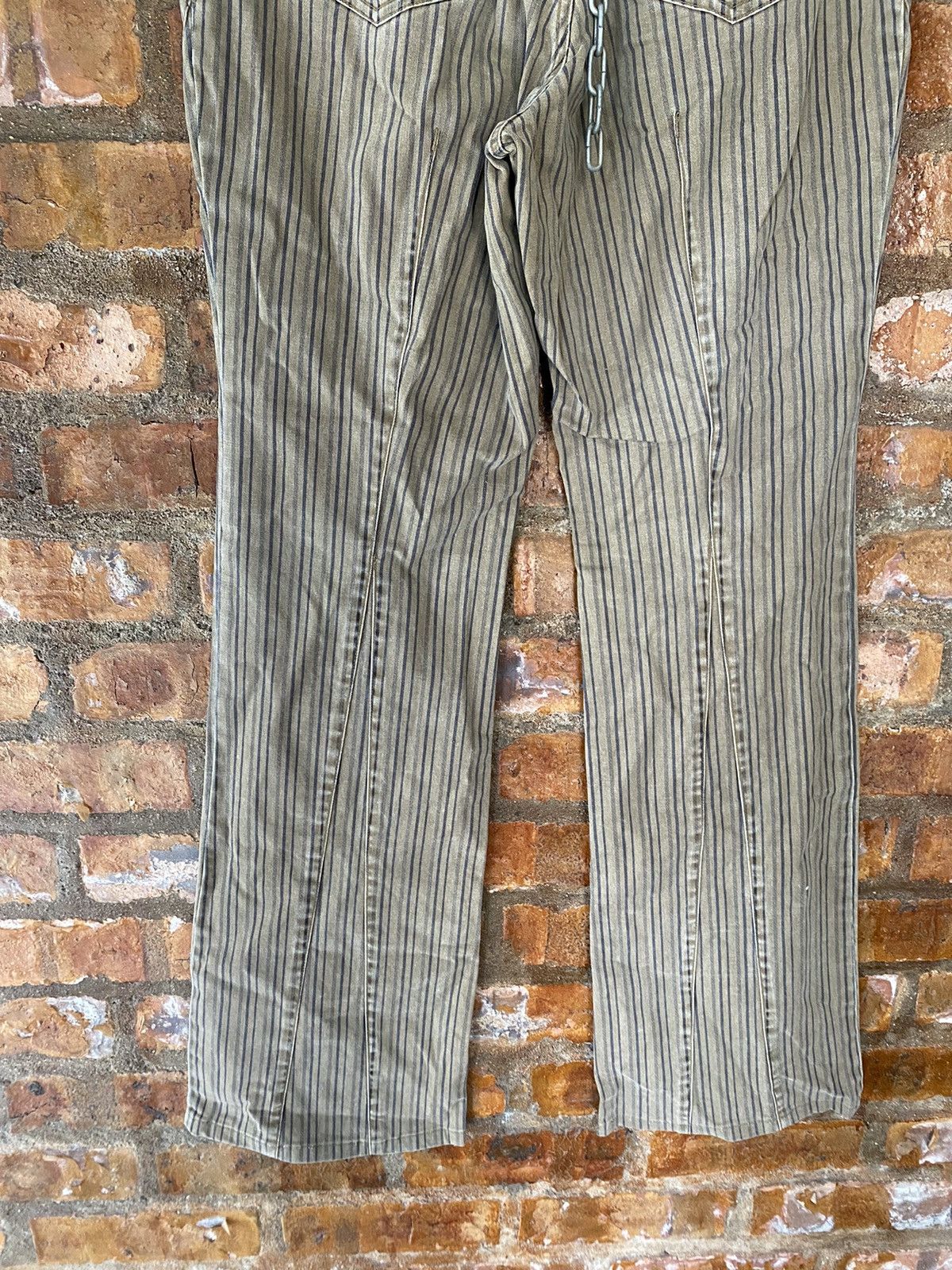 Japanese Brand × Obelisk × Shellac 🔥2000s A.S.M Japan Flare stripe LGB GOA Size US 29 - 12 Thumbnail