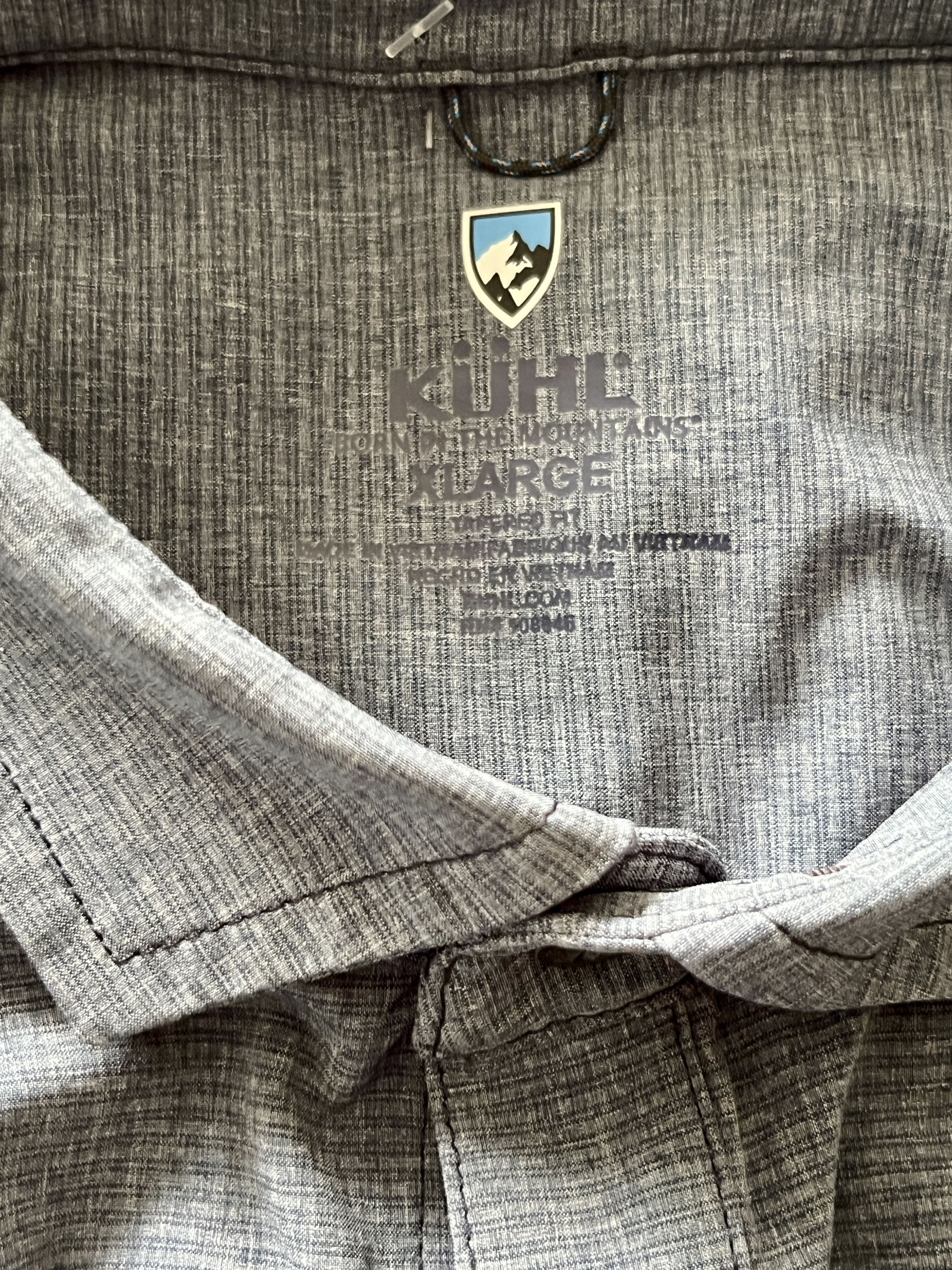 Kuhl Kuhl Tapered Fit Tech Shirt XL Blue Grey Hiking Trail Wear Size US XL / EU 56 / 4 - 7 Thumbnail