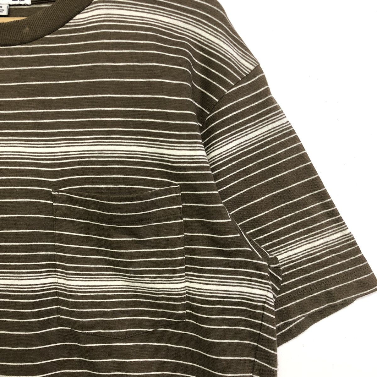 JW Anderson × Japanese Brand × Uniqlo Jwanderson X Uniqlo Stripe Pocket Oversize Tshirt Size US M / EU 48-50 / 2 - 4 Thumbnail