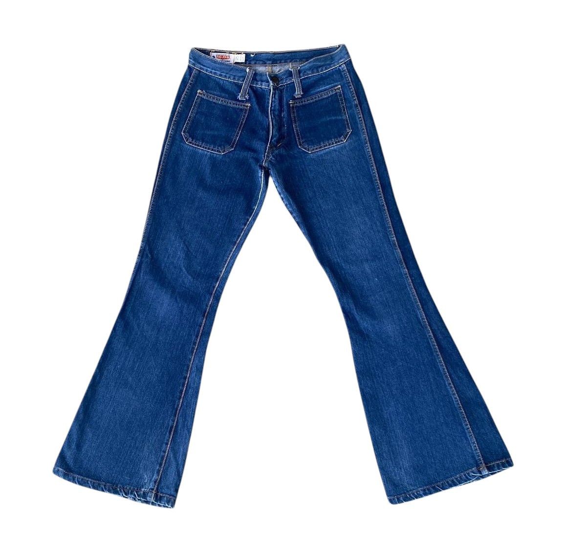 Big John FLARED🔥VINTAGE BIGJOHN BUSHPANT BOOTCUT W29" ZIP TALON Size US 29 - 3 Thumbnail