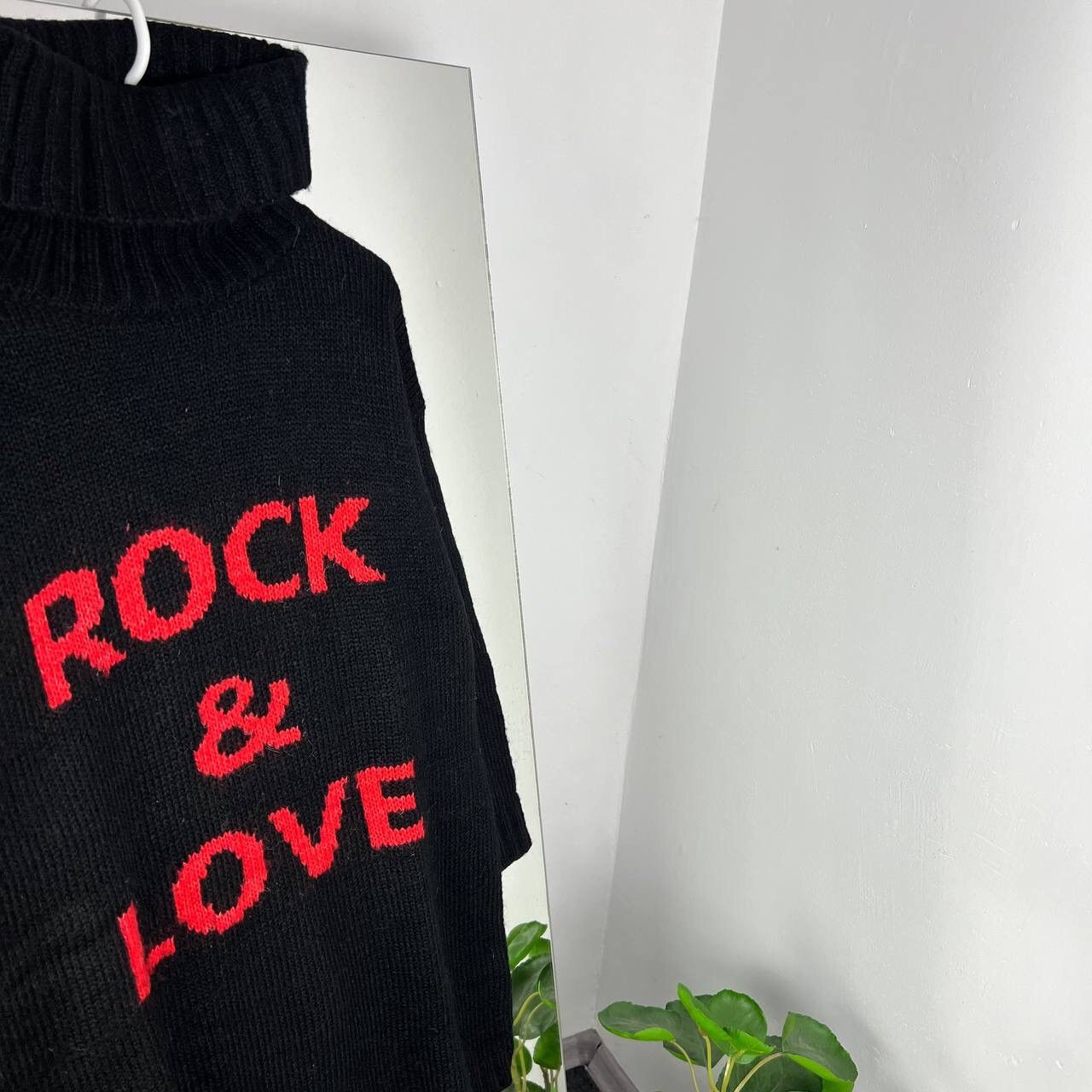 Band Tees Rock & Love Tunic Sweater Y2k Big Logo Size M / US 6-8 / IT 42-44 - 2 Thumbnail