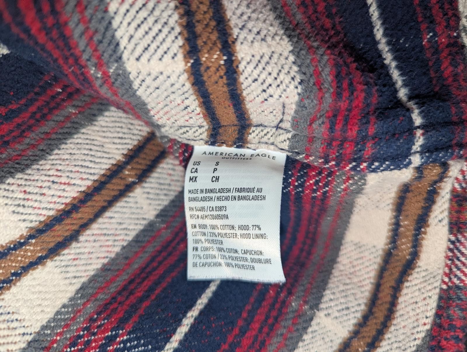 American Eagle Outfitters Vintage American Eagle Hooded Plaid Flannel Shirt - Size S Size US S / EU 44-46 / 1 - 4 Thumbnail