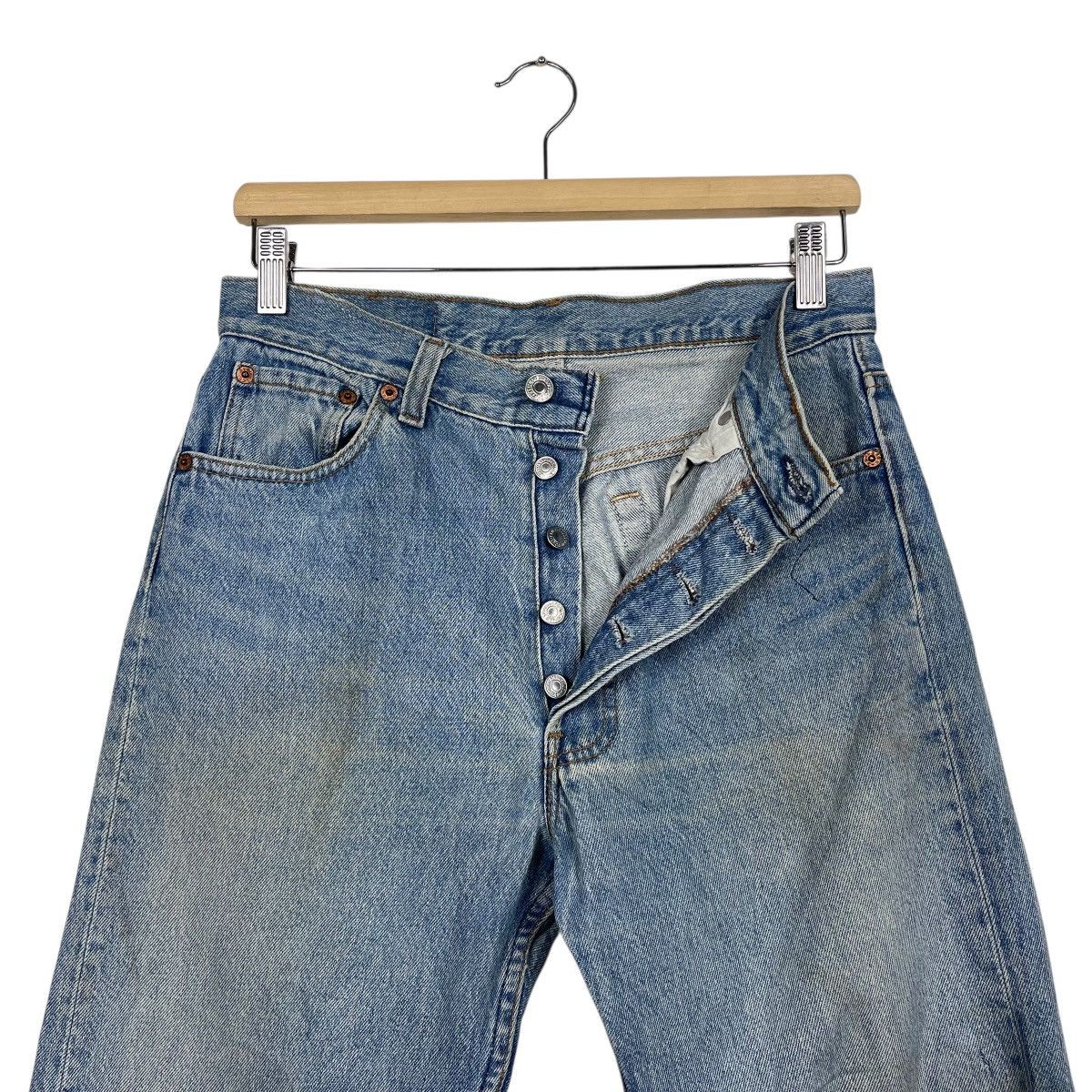 Levi's Vintage 90s Levis 501xx Button Fly Distressed Denim W31 Size US 31 - 8 Thumbnail