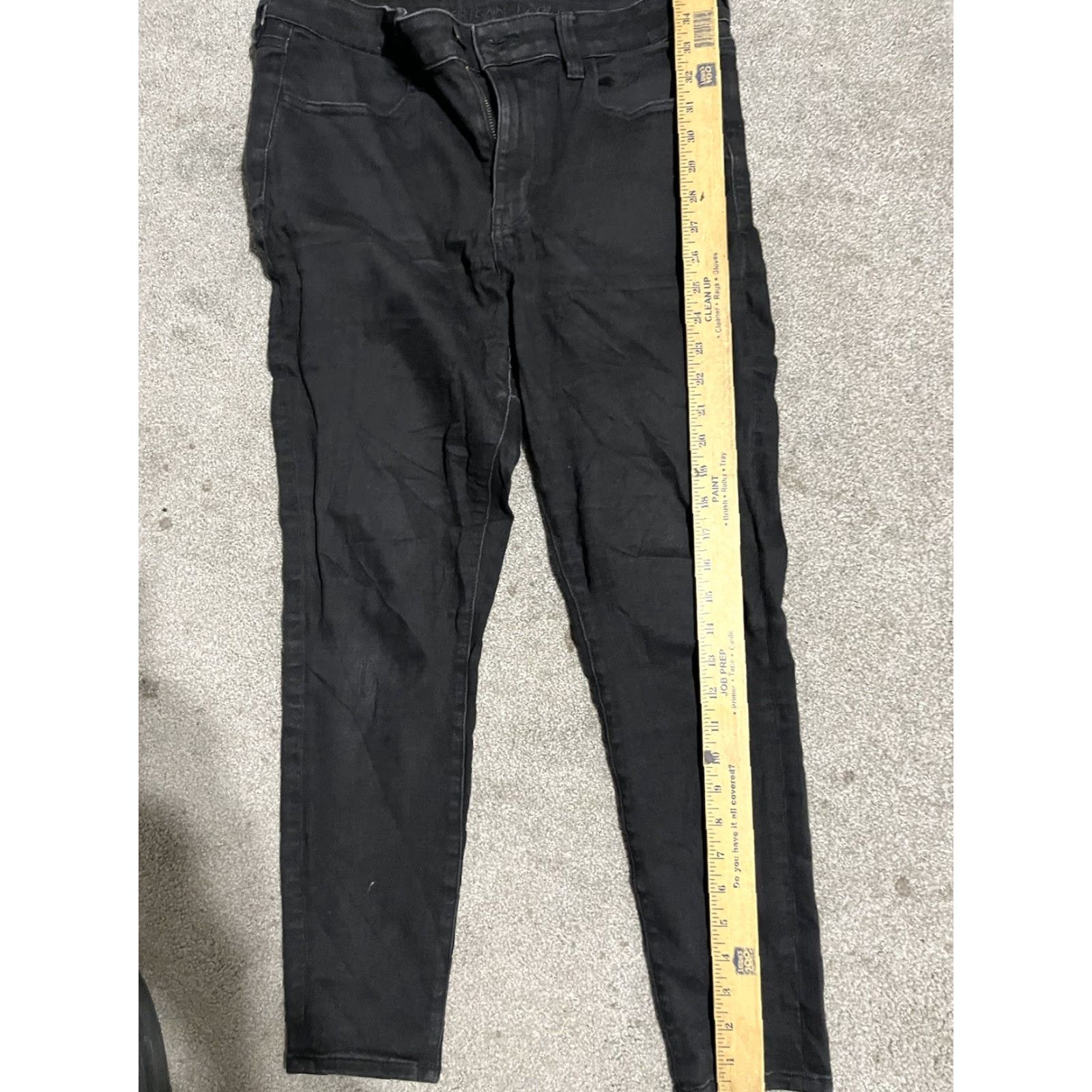 American Eagle Outfitters American Eagle Black Next Level Stretch Jegging Pants Size 12 Short Size 34" / US 12 / IT 48 - 7 Thumbnail
