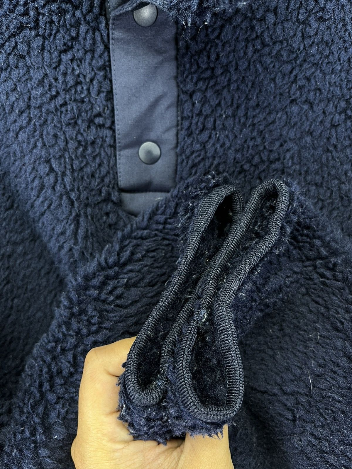 Uniqlo × White Mountaineering White Mountaineering Fleece Snap-T Button Up Sweatshirt Size US L / EU 52-54 / 3 - 9 Thumbnail