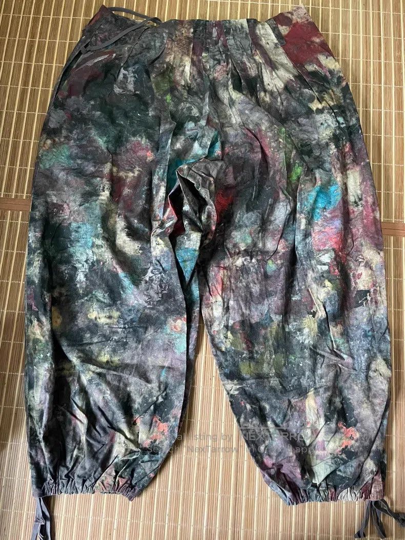 Yohji Yamamoto Yohji Yamamoto size 3 Splash-ink slacks pants Size US 30 / EU 46 - 2 Thumbnail