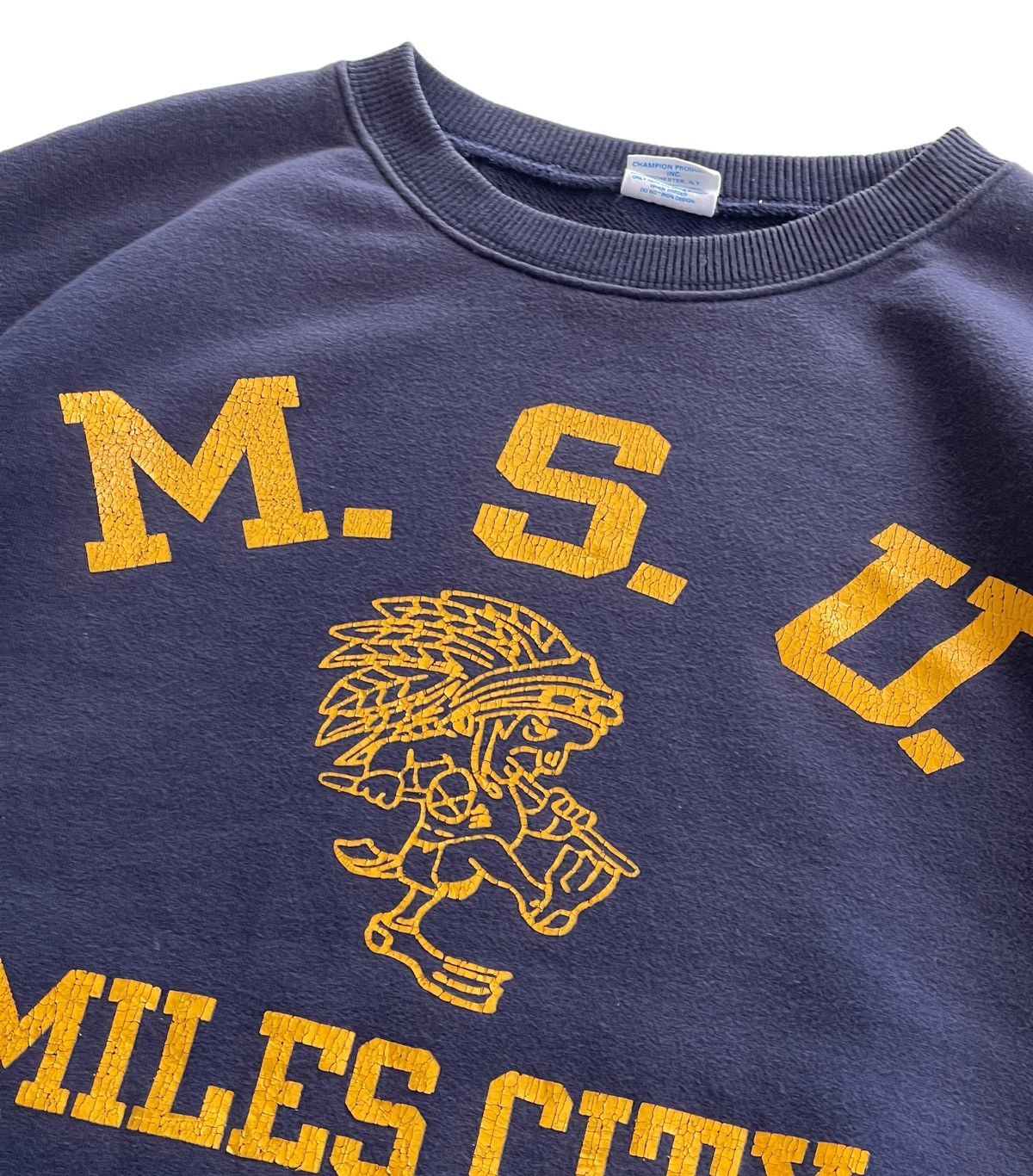 Champion Vintage 90s Champion MSU Miles City Sweatshirt Size US XL / EU 56 / 4 - 6 Thumbnail