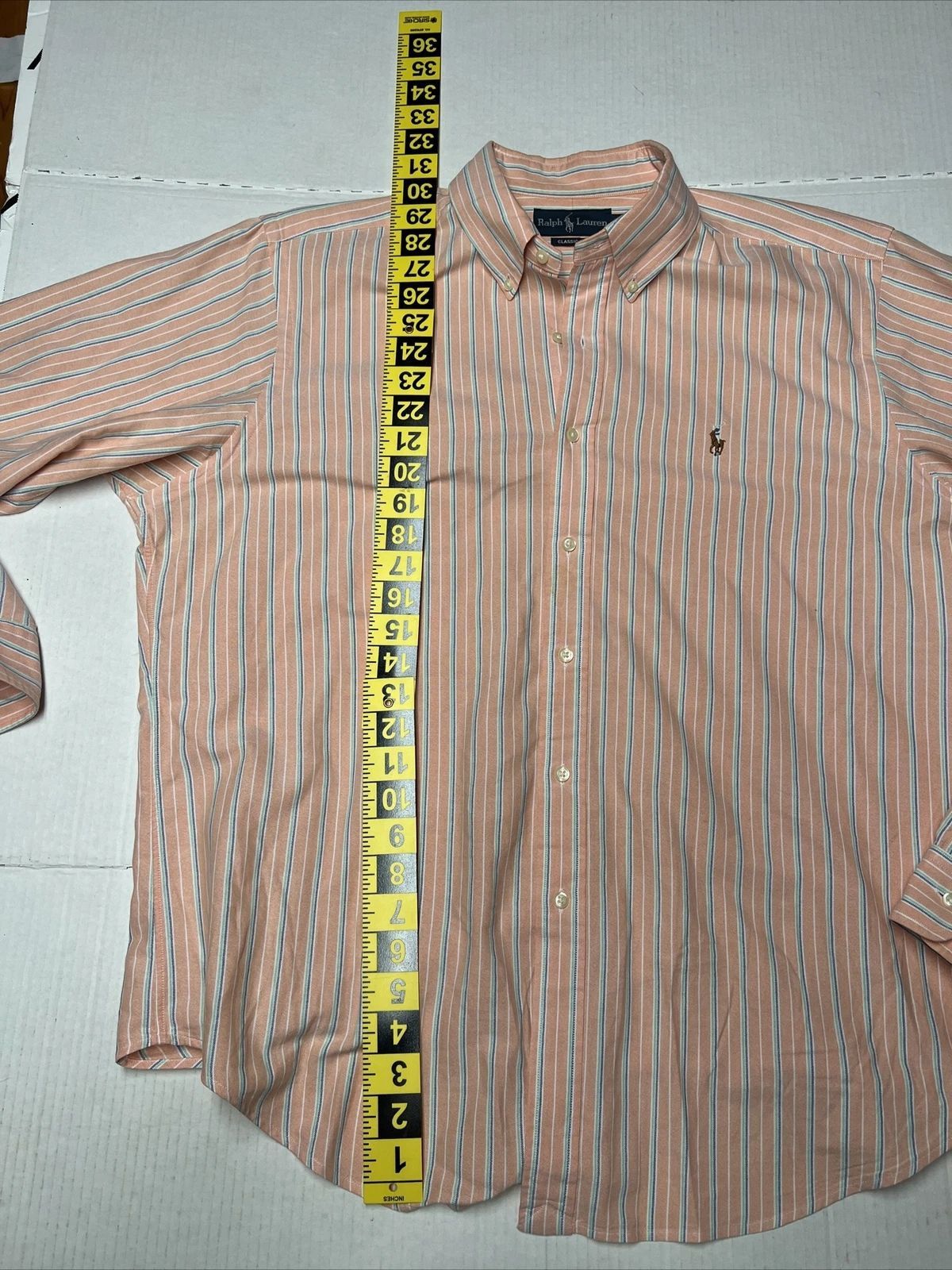 Polo Ralph Lauren Vintage Ralph Lauren Classic Fit Button Down Shirt Size US XL / EU 56 / 4 - 3 Thumbnail