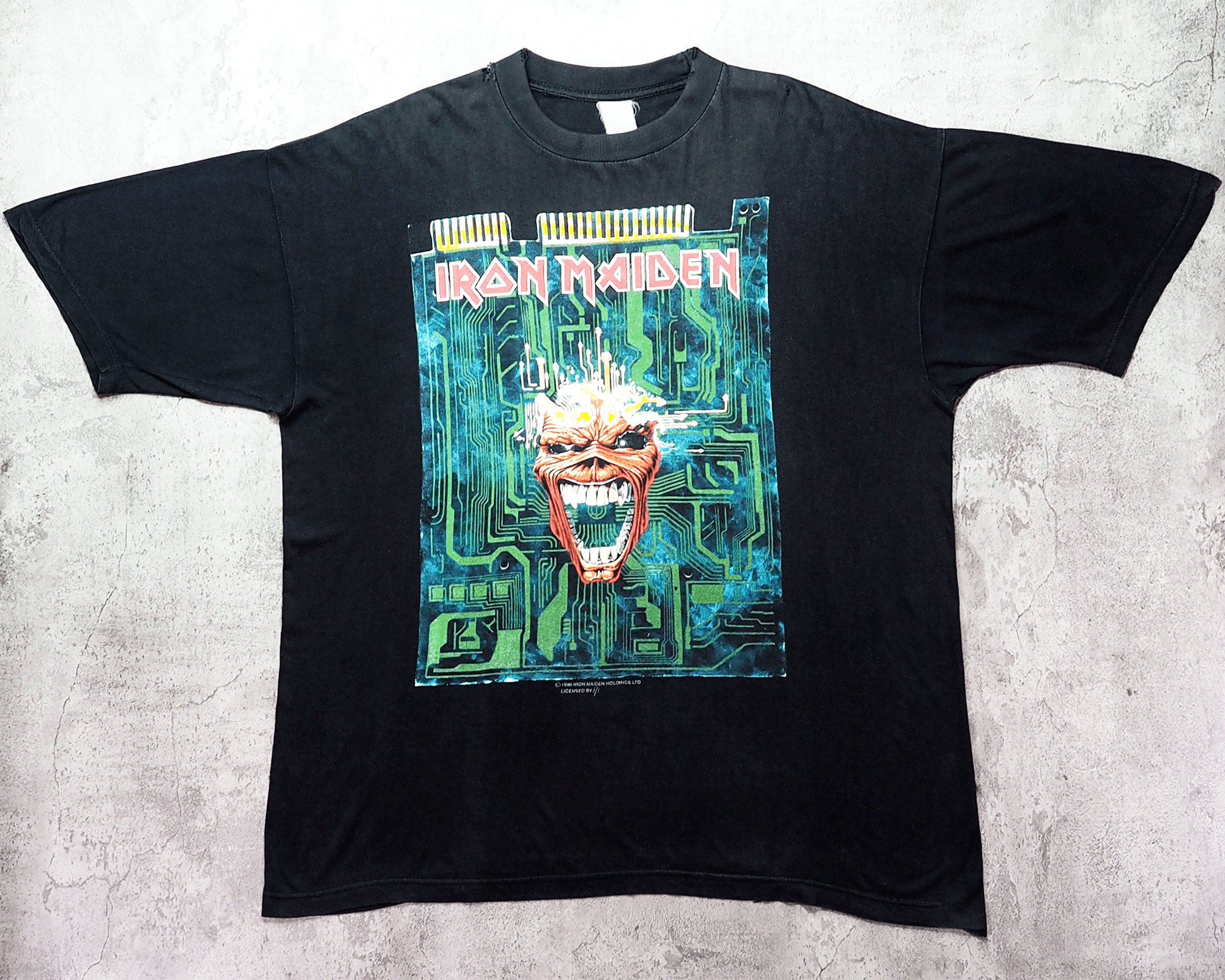 Vintage Vintage 1996 Iron Maiden Virus Shirt XL Size US XL / EU 56 / 4 - 1 Thumbnail