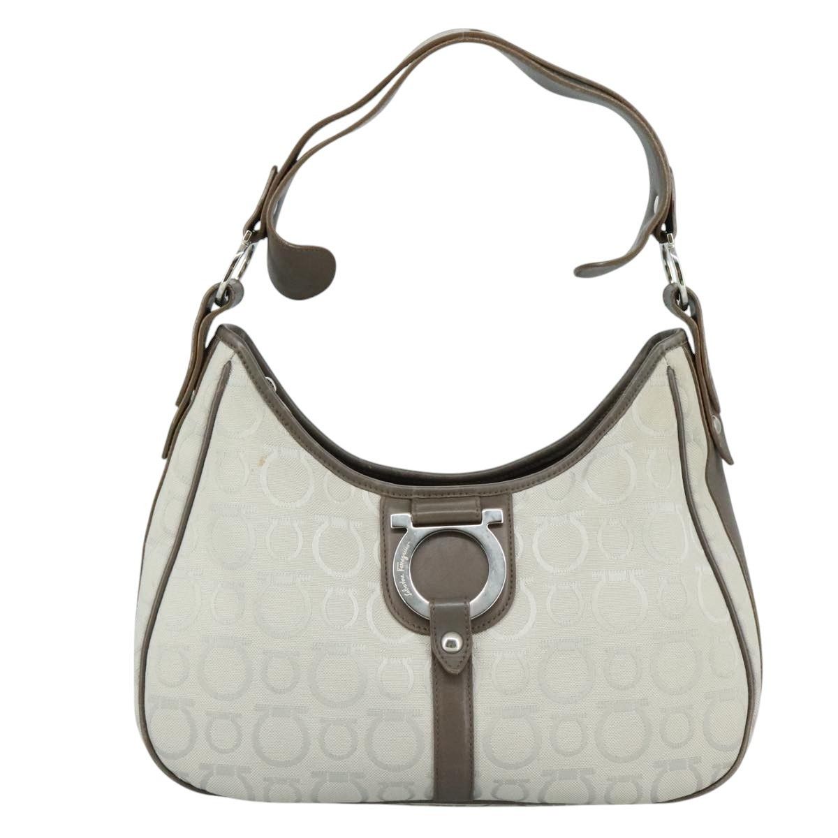 Salvatore Ferragamo Salvatore Ferragamo Gancini Shoulder Bag Canvas Size ONE SIZE - 1 Thumbnail