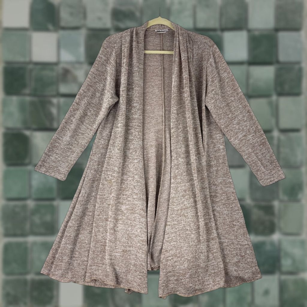 Vintage All Hours Brown Knit Cardigan Womens Medium Long Sleeve Open Front VTG Size Medium Size M / US 6-8 / IT 42-44 - 1 Thumbnail