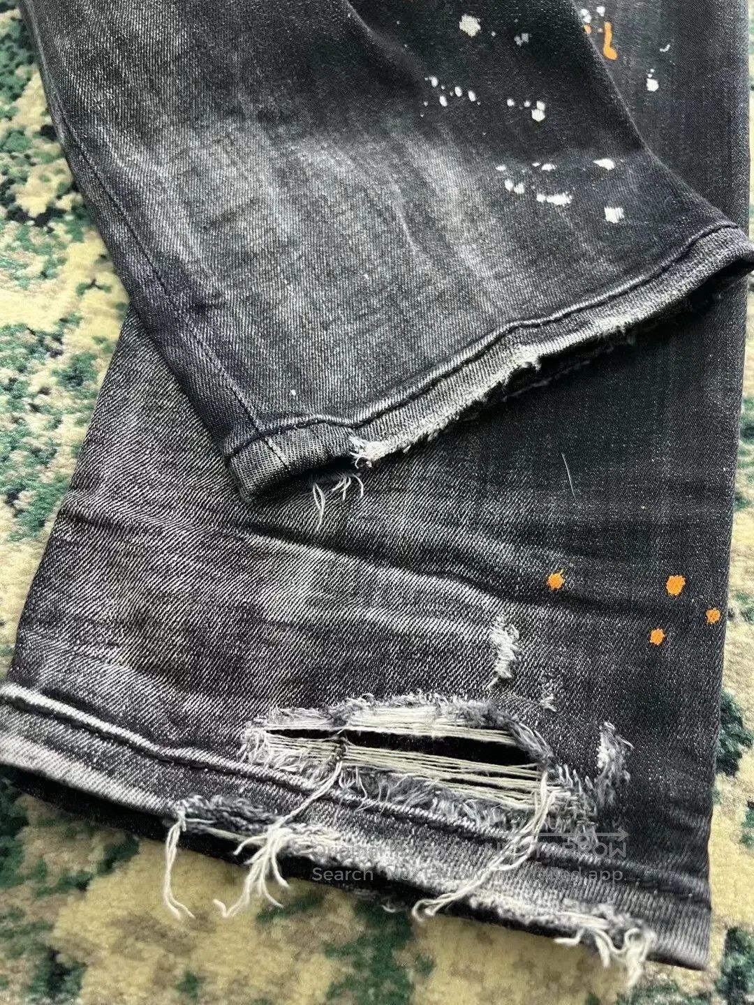 Dsquared2 dsquared2 black gray patchwork skinny jeans. Size US 44 / EU 60 - 6 Thumbnail