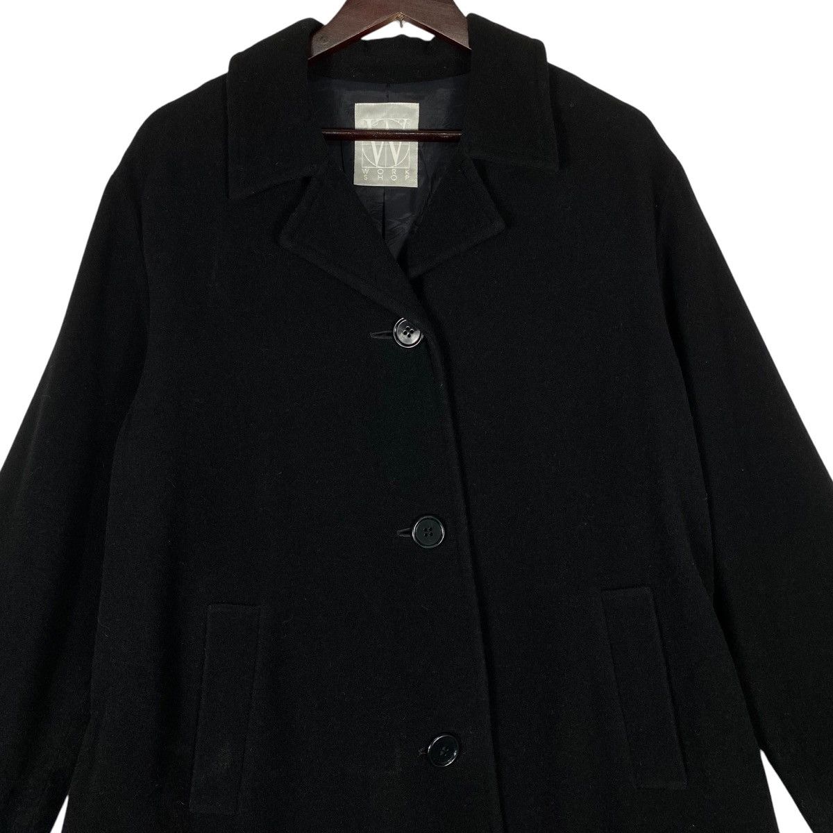 Vintage × Y's × Yohji Yamamoto Vintage 80s Yohji Yamamoto Workshop Long Coat Jacket Size M / US 6-8 / IT 42-44 - 11 Thumbnail